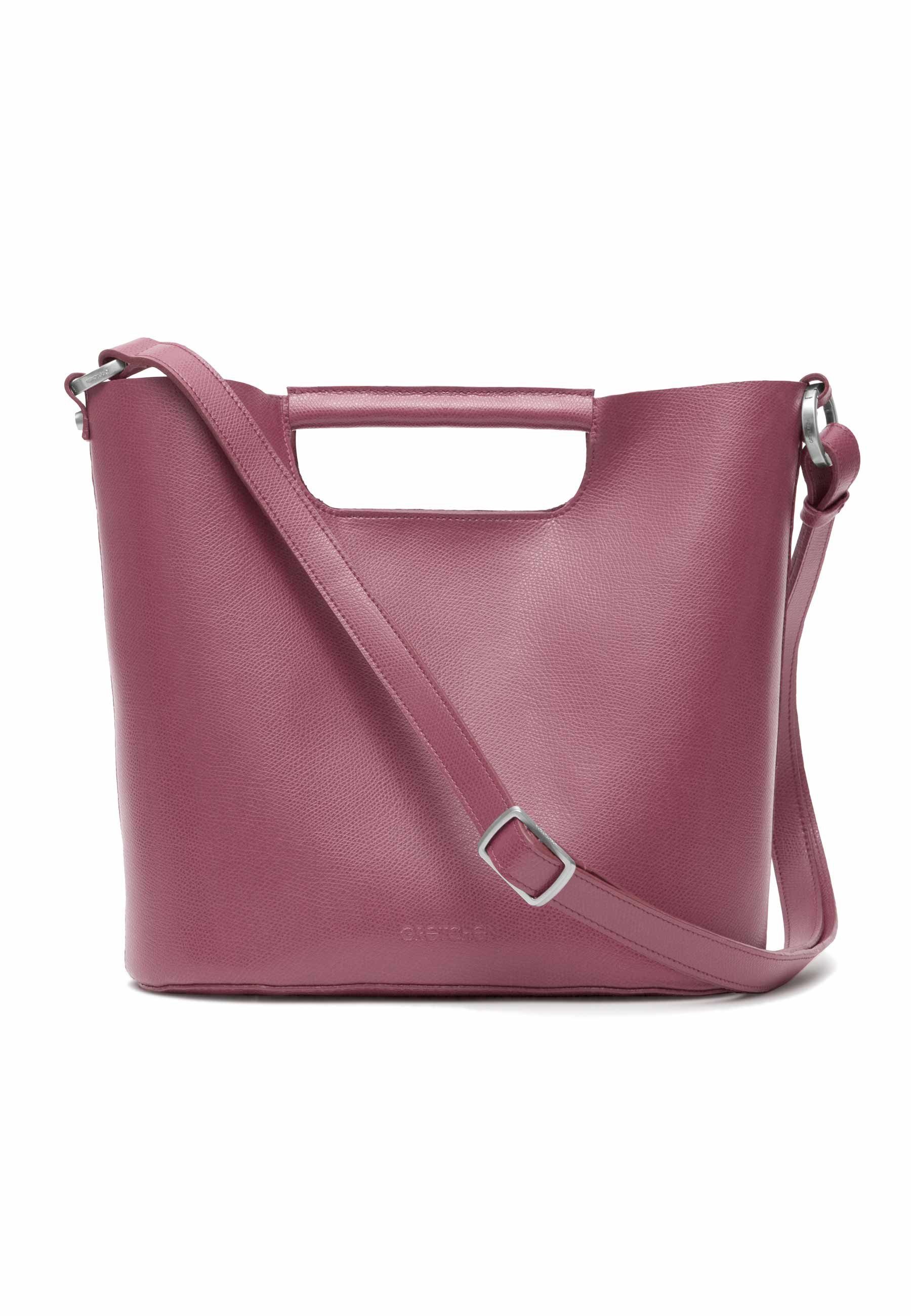 GRETCHEN Schultertasche Crocus Shoulderbag, aus rosa italienischem Rindsleder