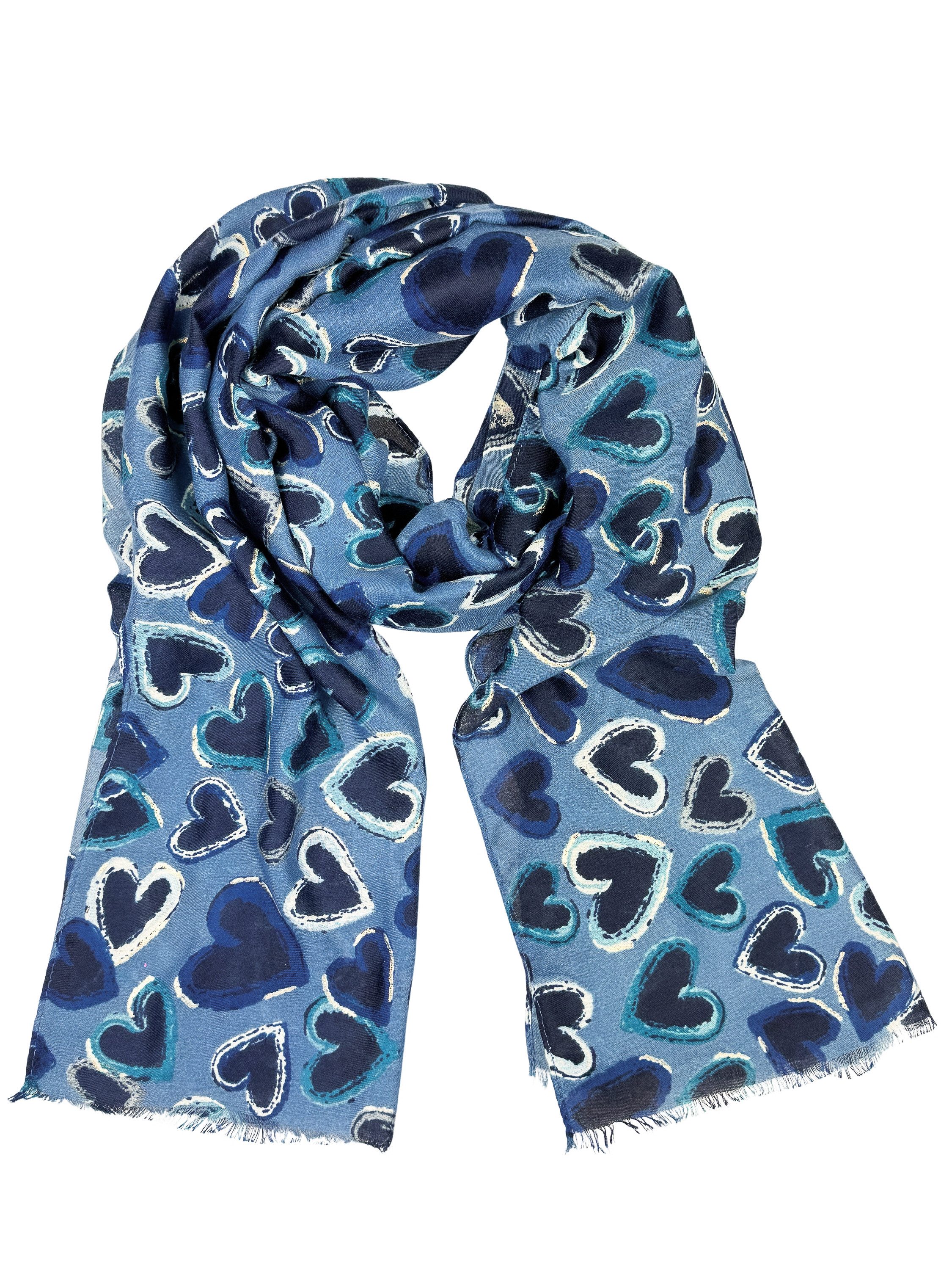 COLLEZIONE ALESSANDRO Wollschal WinterRomance, (1-St), aus warmem Stoff, mit Herz Motiv