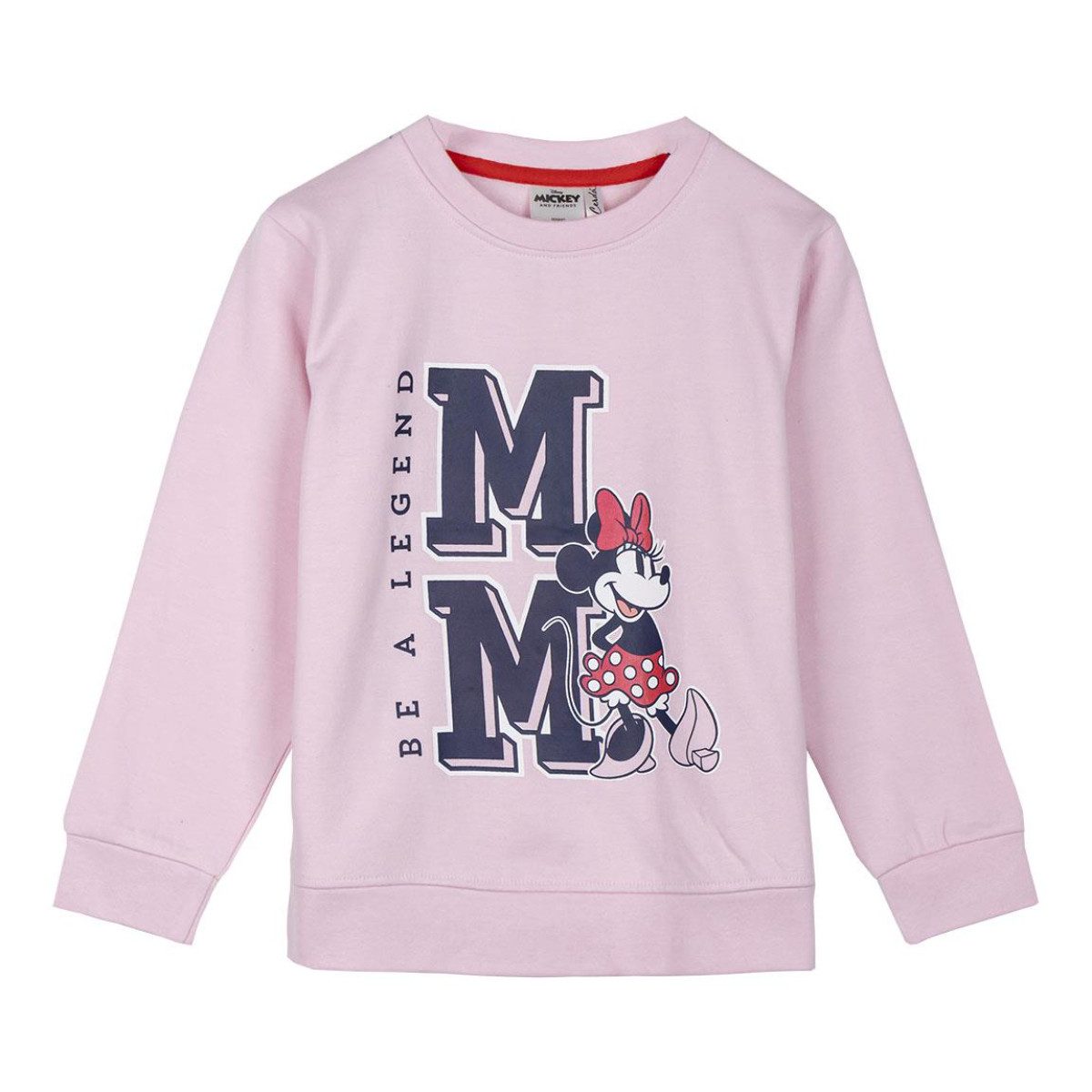 Sweatshirt Disney Minnie Pullover Mädchen Jungen Baumwoll-Mix Relax Komfort