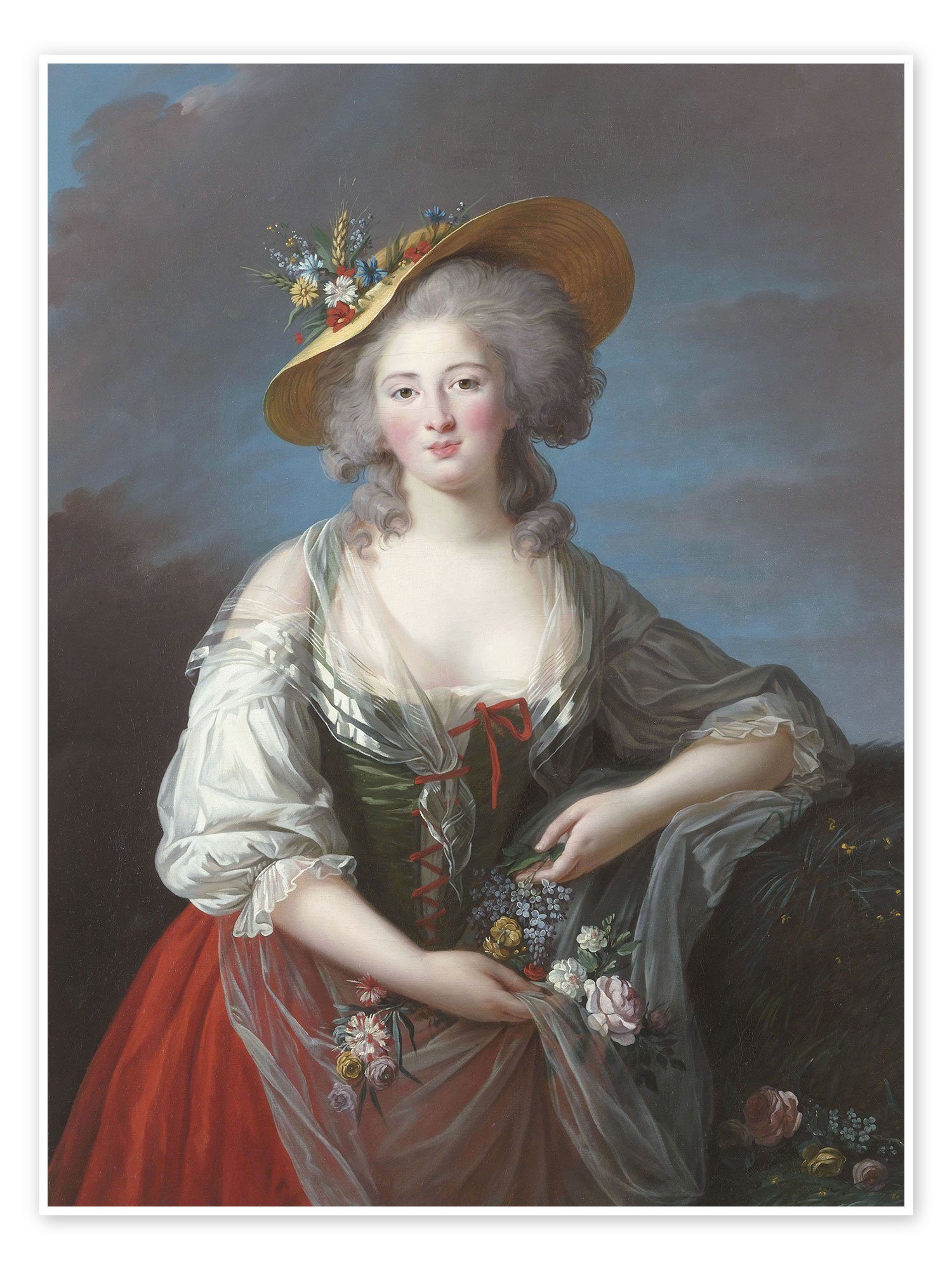 Posterlounge Poster Elisabeth Louise Vigee-Lebrun, Elisabeth-Philippe-Marie-Hélène de France, Malerei