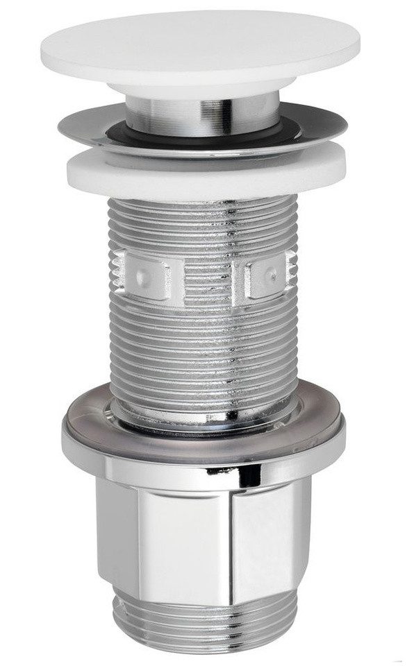 Silfra Ablaufgarnitur IMPALA Waschbecken-Ablaufgarnitur 5/4", klick-klack, Rockstone-Stopfen Silfra-WA03451