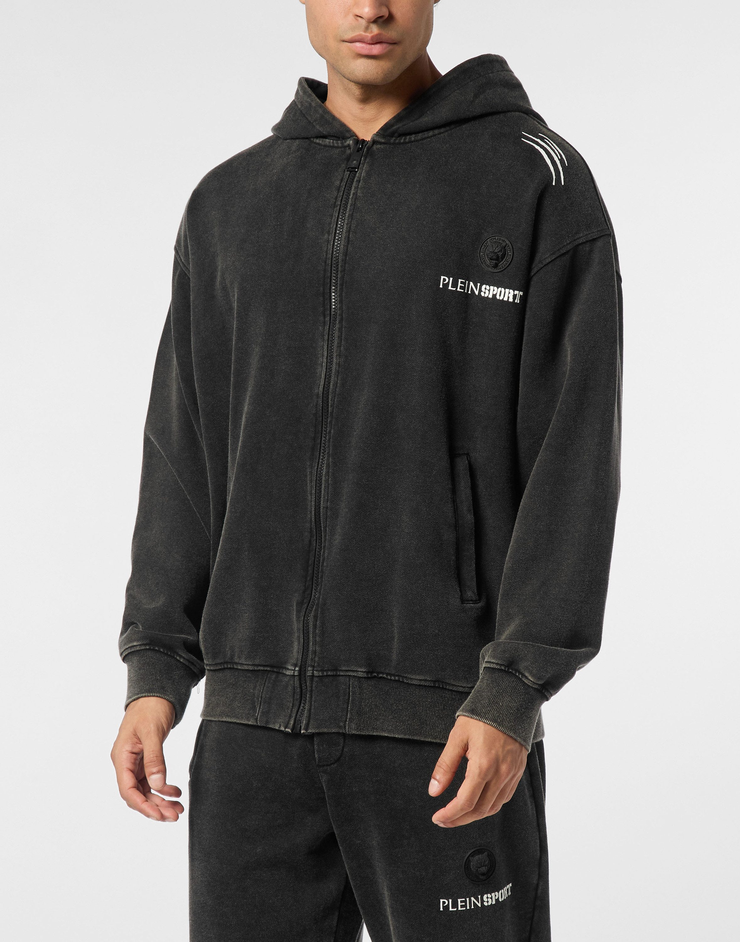 PLEIN SPORT Kapuzensweatjacke Kapuzen-Sweatjacket günstig online kaufen