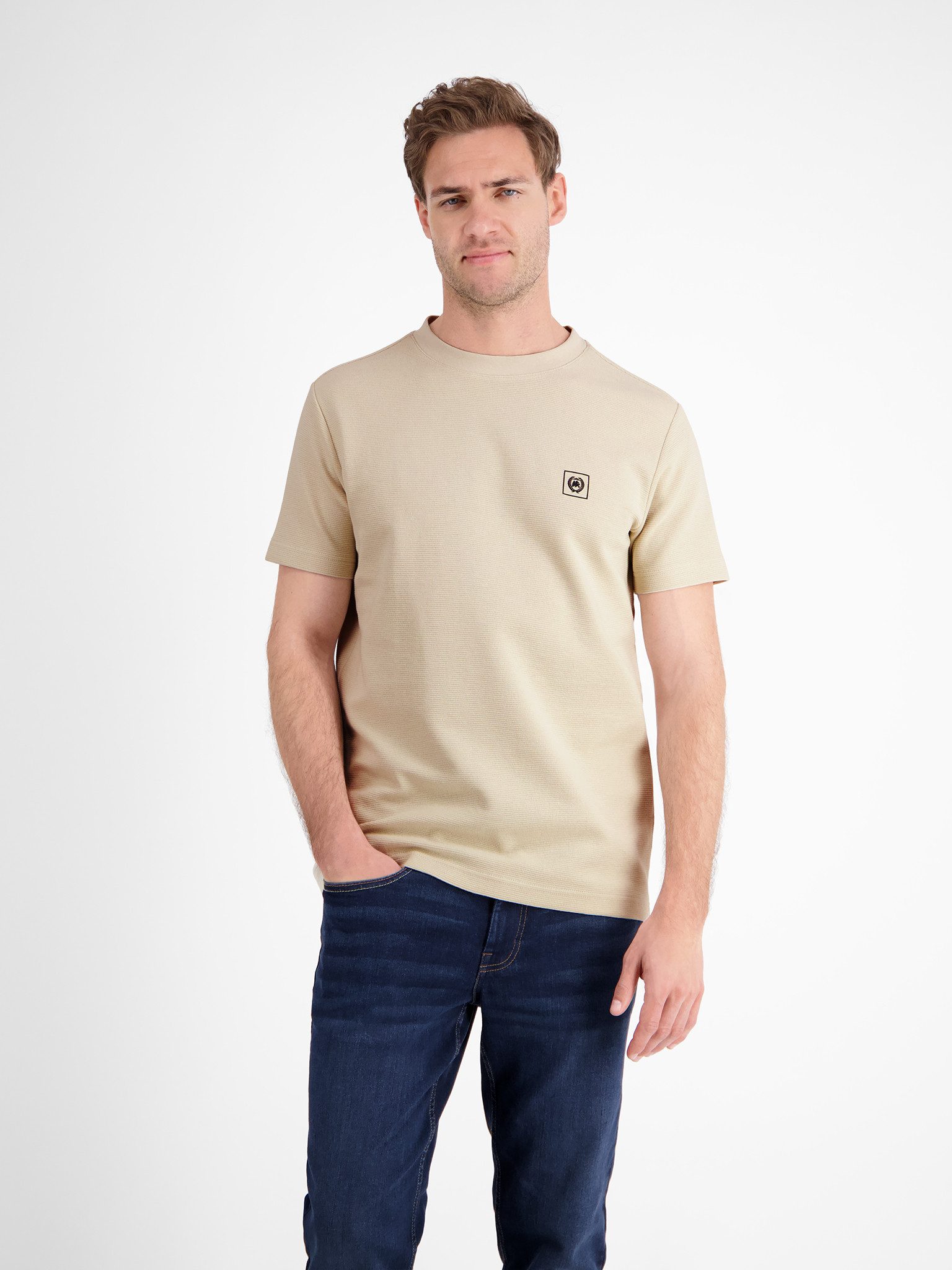 LERROS T-Shirt in Waffel-Piqué und mit günstig online kaufen