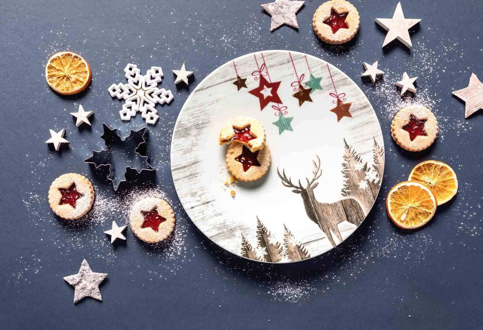 Seltmann Weiden Kaffeeservice Life Christmas Milchkaffeeservice 18er Set (18-tlg), 6 Personen, Porzellan