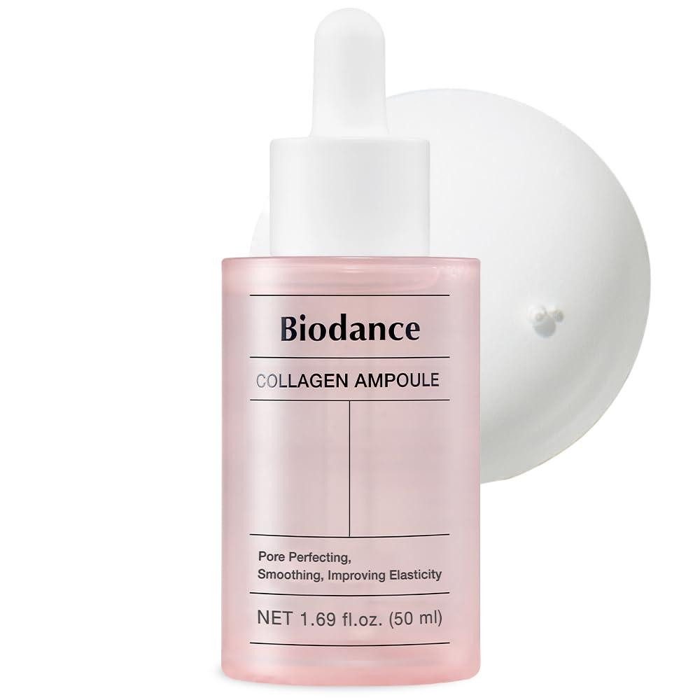Biodance Gesichtsserum Pore Tightening Collagen Ampoule 50 ml – Porenstraffendes Serum für glatte, elastische Haut, 10 Arten Hyaluronsäure, Elastin, Ultra-niedermolekulares Kollagen, Peptid SYN-COLL