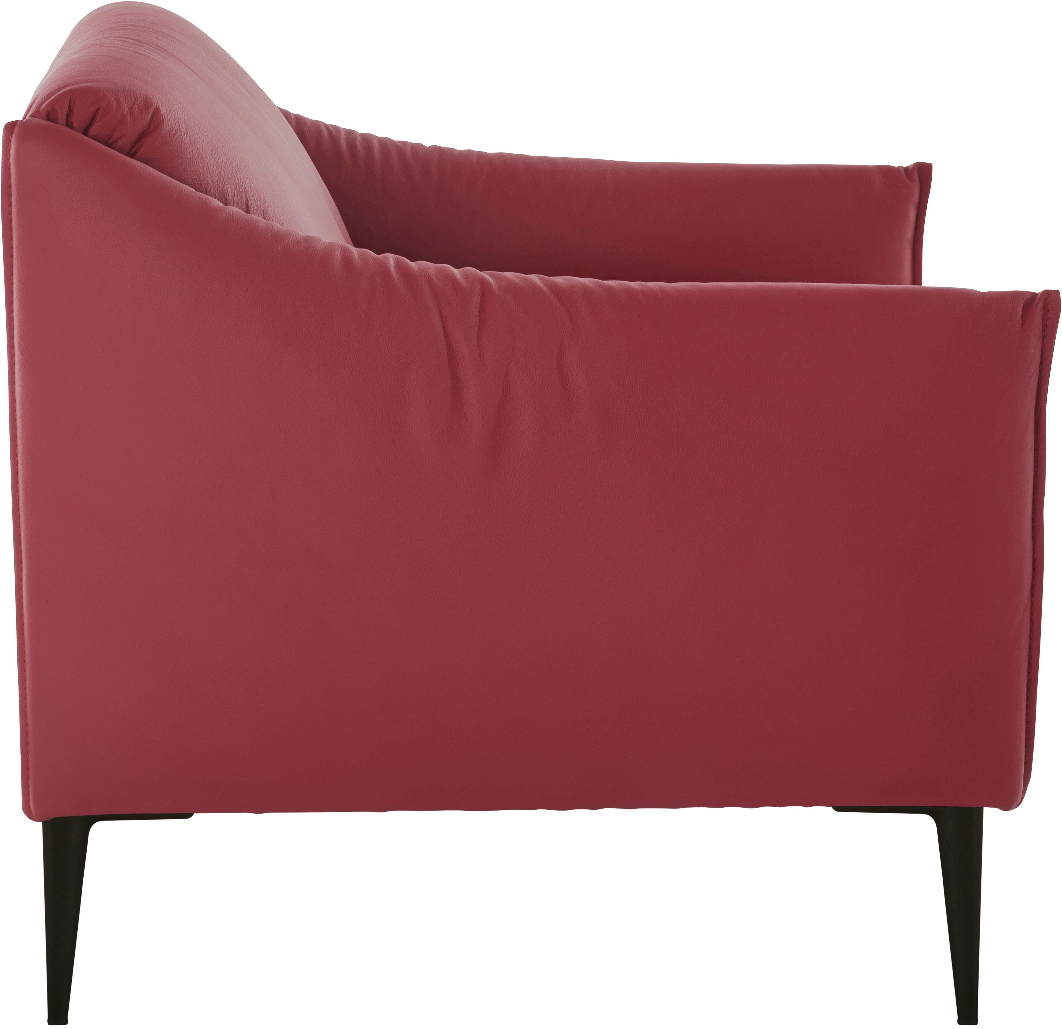 W.SCHILLIG Cocktailsessel sally Design-Sessel, zeitlos und bequem, tolle Verarbeitungsdetails, mit Metallfüßen in Schwarz pulverbeschichtet