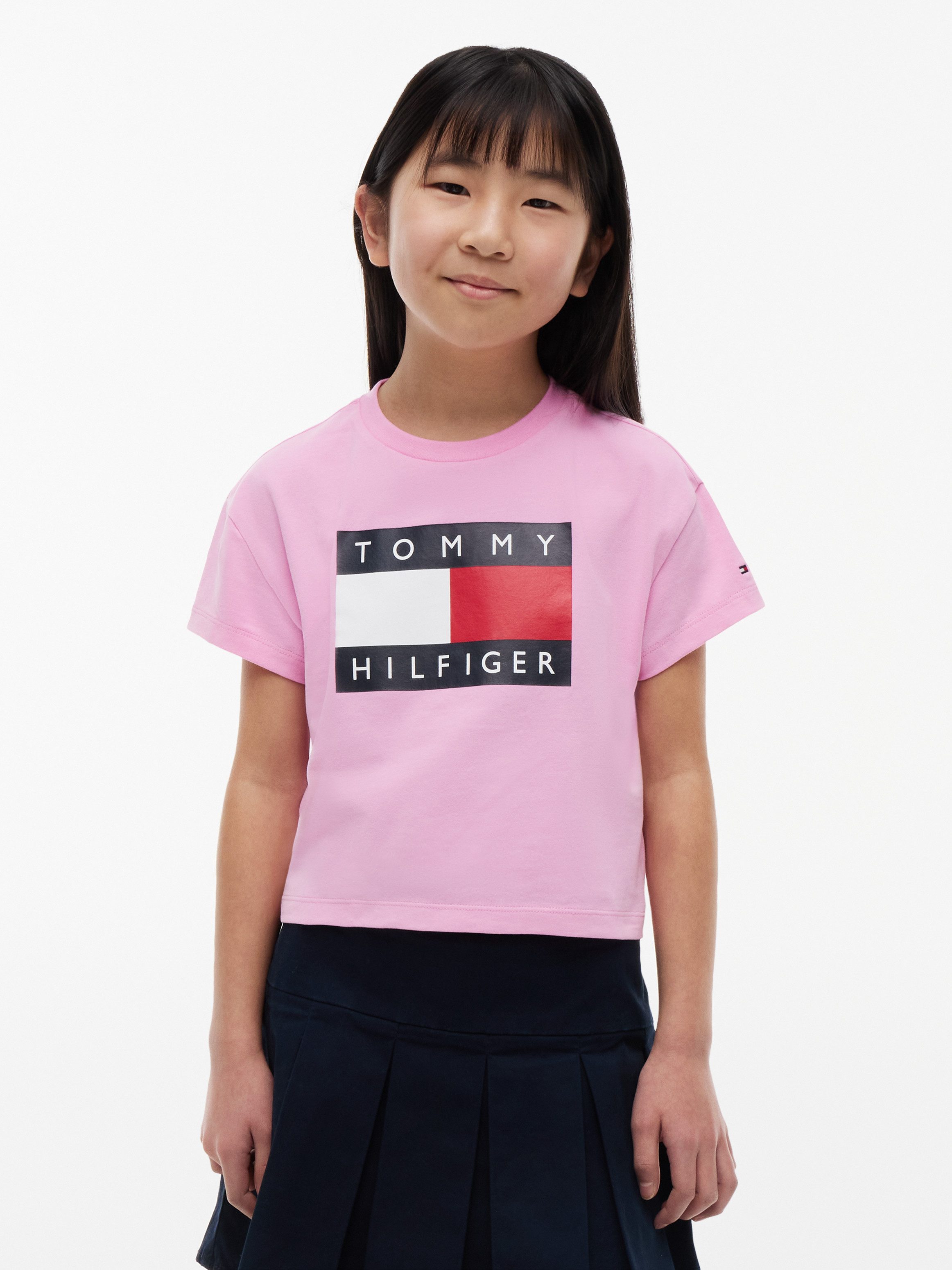 Tommy Hilfiger T-Shirt Kinder bis 16 Jahre, mit Rundhalsausschnitt