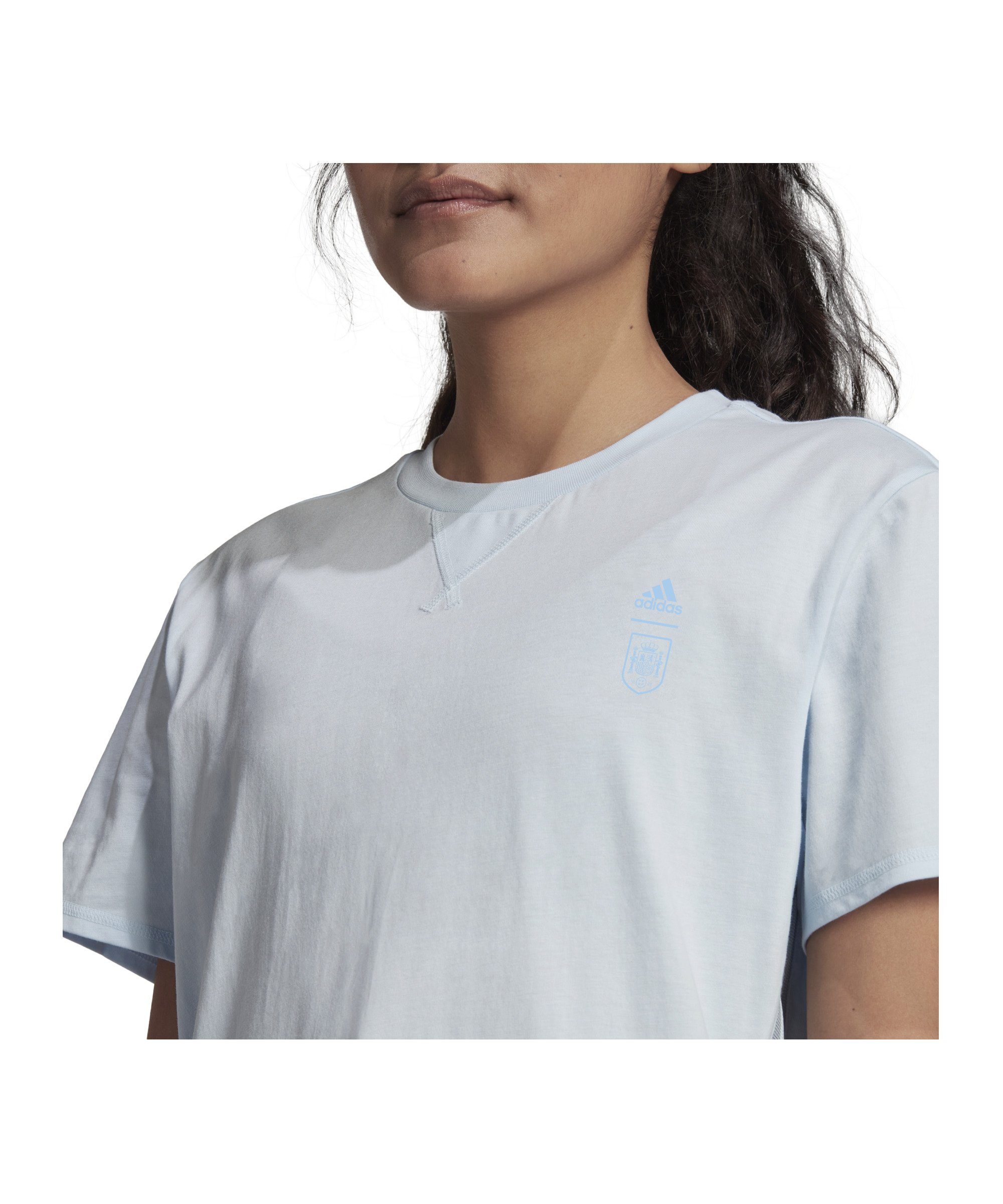 adidas default Spanien Travel blau Performance T-Shirt T-Shirt Damen