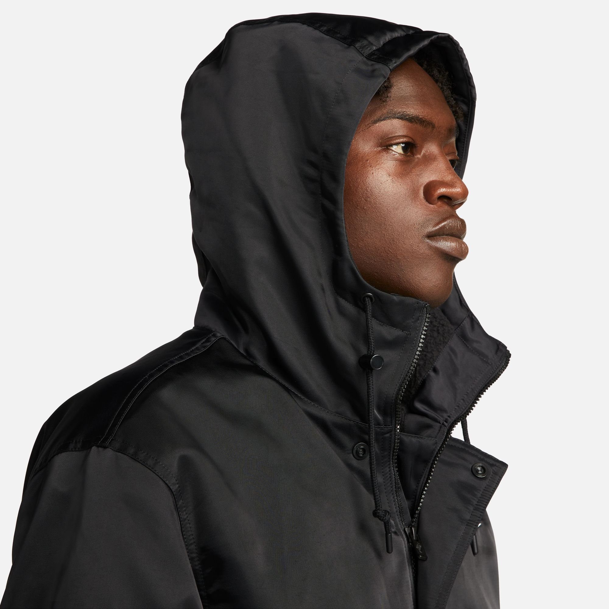 STADIUM PARKA MEN'S Sportswear CLUB Outdoorjacke Nike BLACK/WHITE