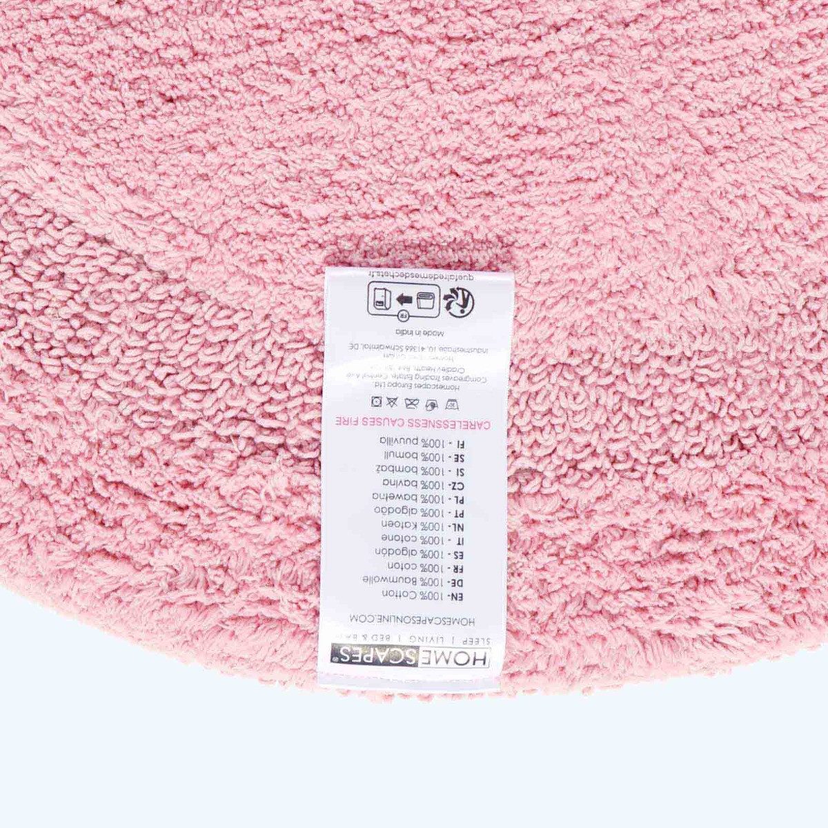 Homescapes Badematte Runde Battematte rosa 80 günstig online kaufen