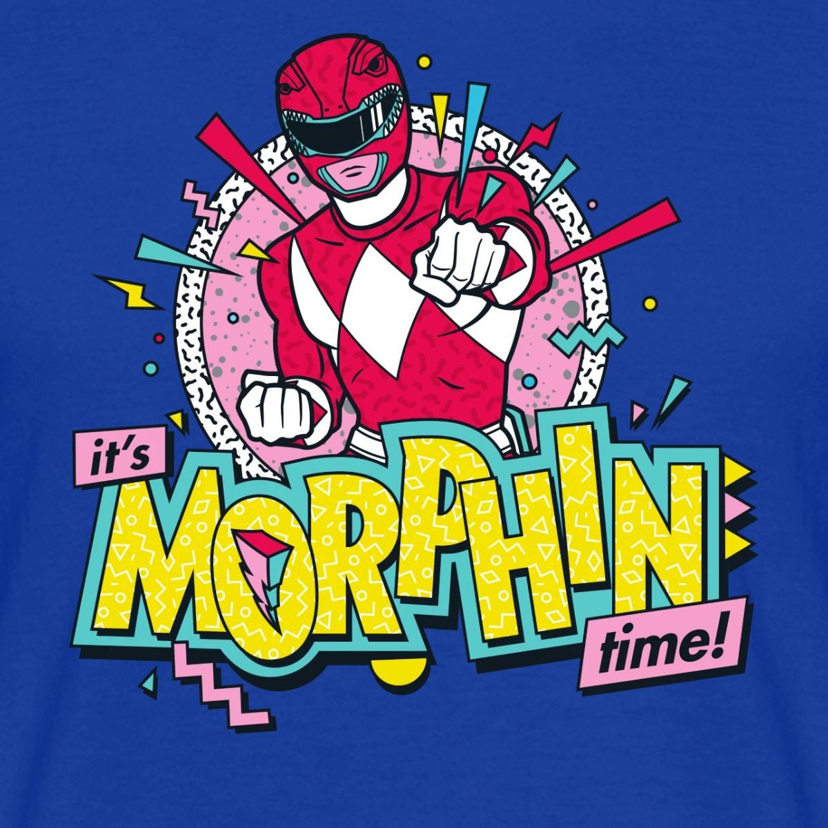 Spreadshirt T-Shirt Power Rangers It's Morphin Time Männer T-Shirt (1-tlg)