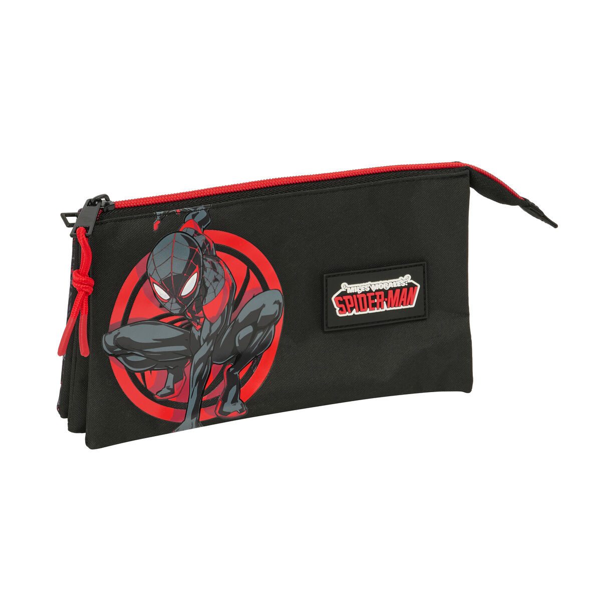 Spiderman Federtasche 22 x 12 x 3 cm Federmappe Schlampertasche Spider-Man Schwarz 22x12x3 c