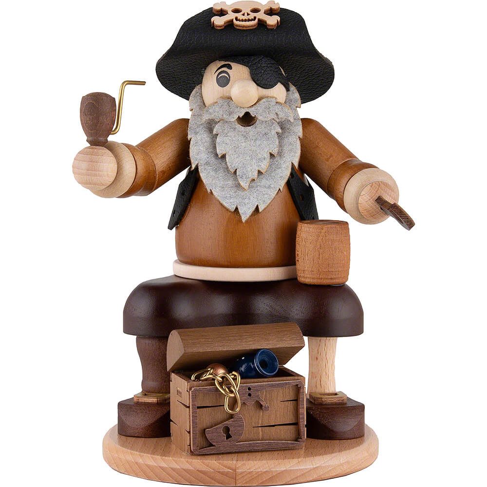 Zeidler Holzkunst Räuchermännchen Pirat (19cm) Räuchermann von Zeidler Holzkunst