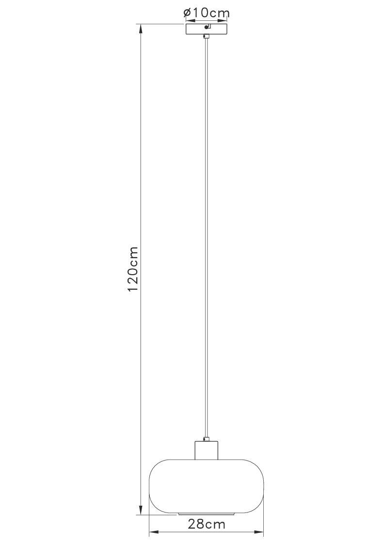 cm Hängeleuchte cm) LEUCHTEN GIUSEPPE 28x120 (DH 28x120 DH GLOBO Hängeleuchte GLOBO Lighting Hängeleuchte,