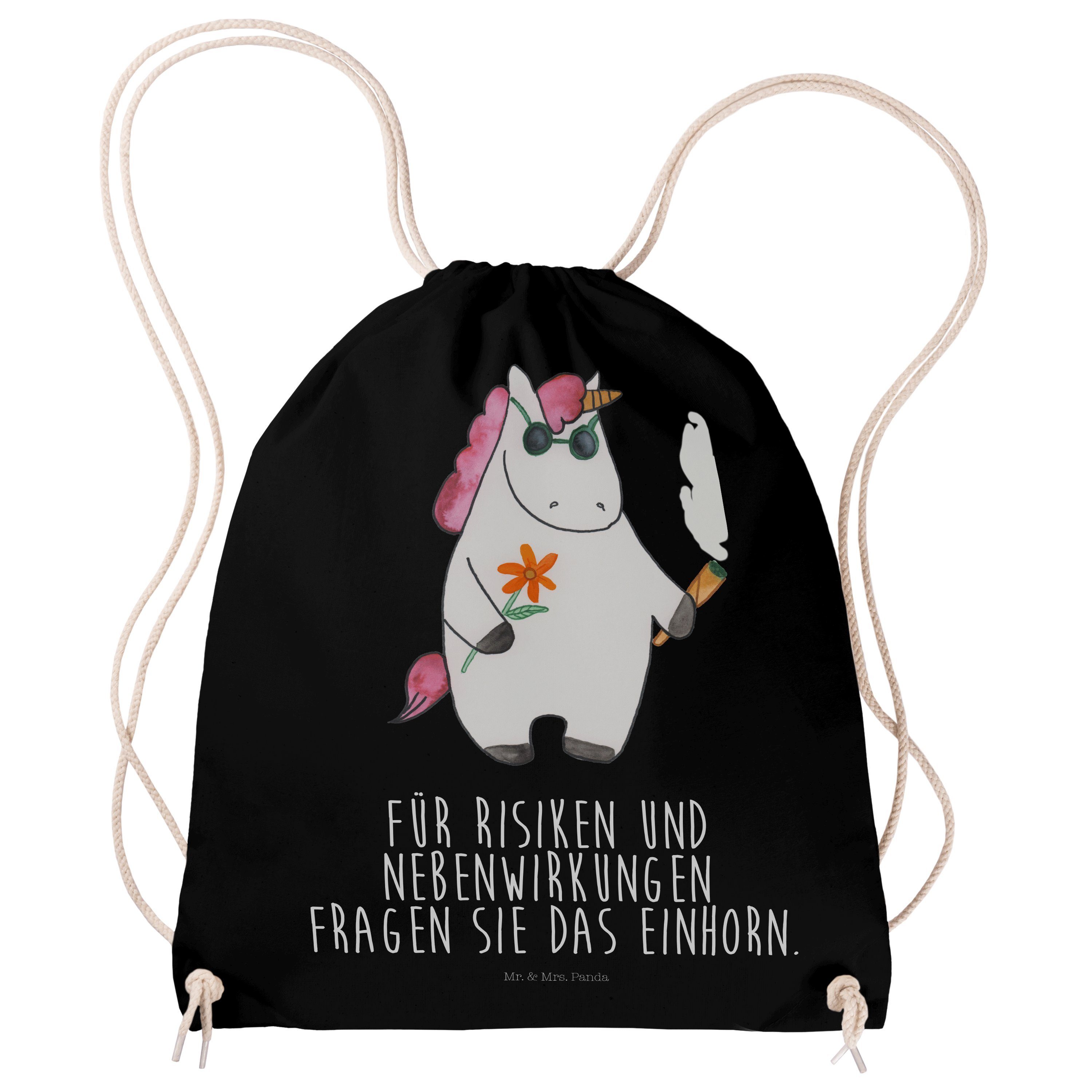 Geschenk, Panda - Deko, & - (1-tlg) Pegasus, Einhorn Schwarz Sporttasche Mr. Einhör Einhorn Woodstock Mrs.
