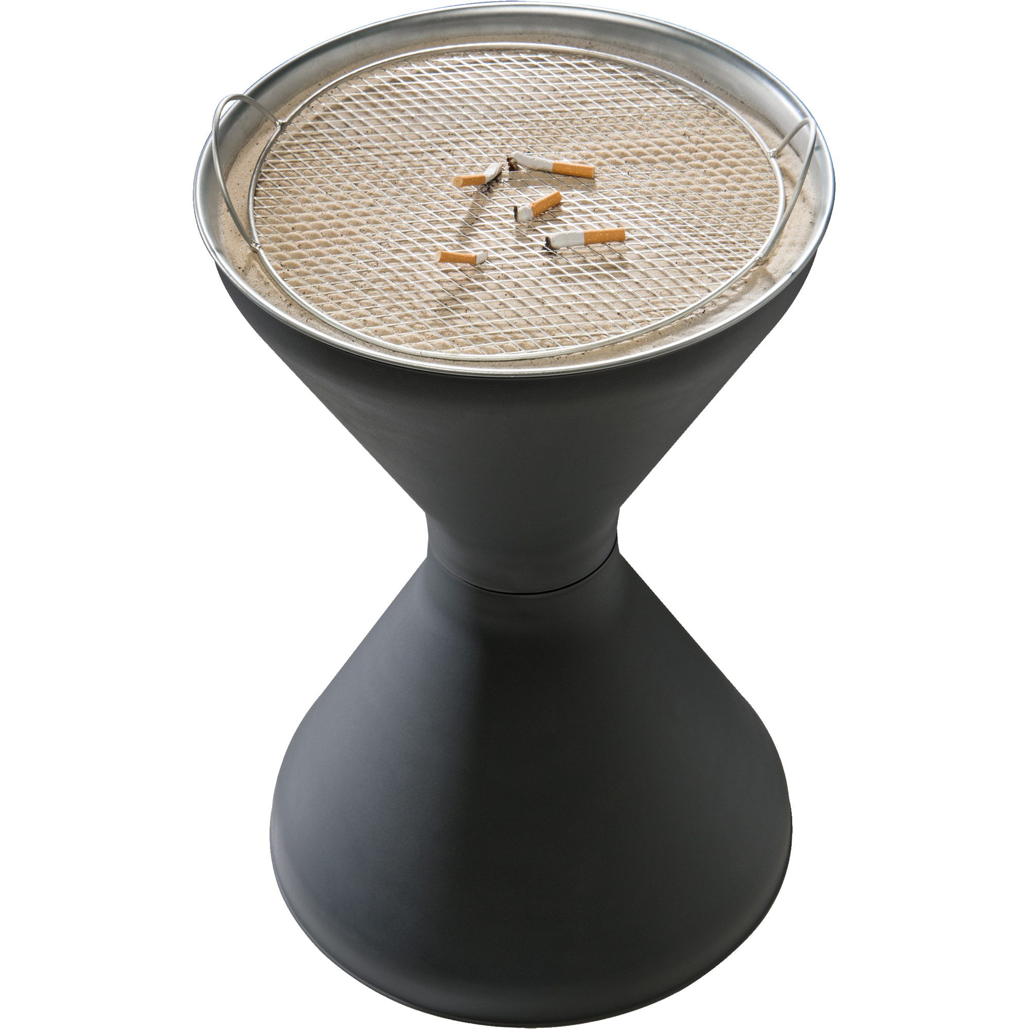 APS Aschenbecher Standascher DIABOLO 574 H 60cm Durchm. 40cm verzinkt +1,5kg Sand
