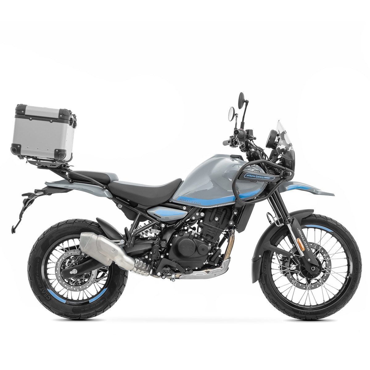 Bagtecs Topcase Set Alu Topcase + Gepäckbrücke für Royal Enfield Himalayan 450 24-26 X