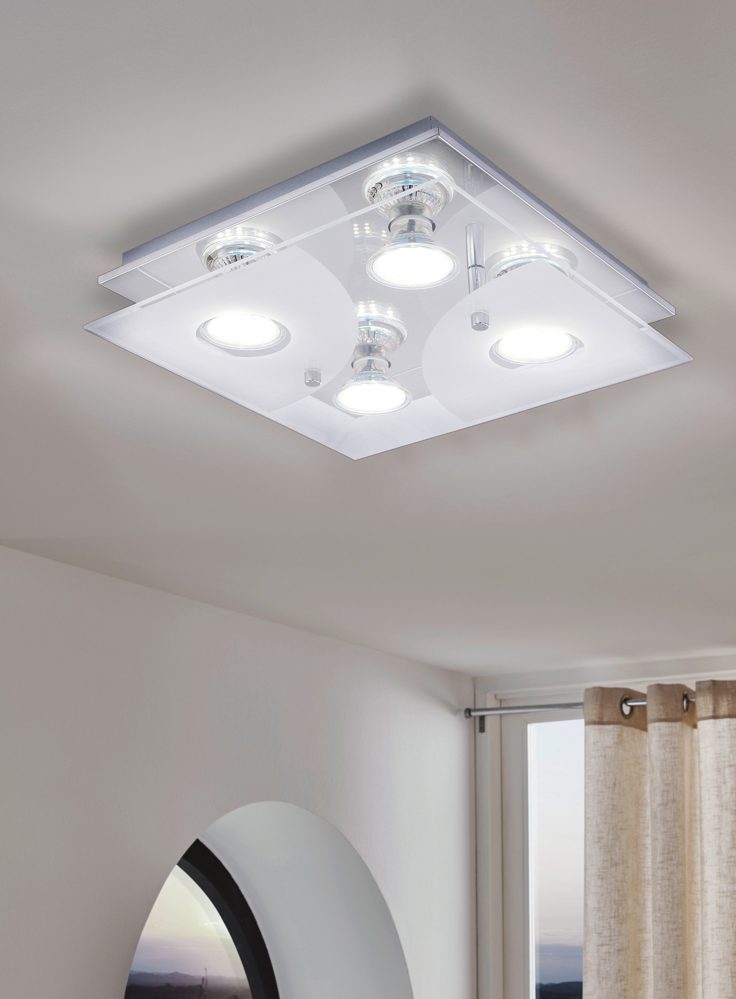 EGLO LED Deckenleuchte CABI, LED wechselbar, günstig online kaufen