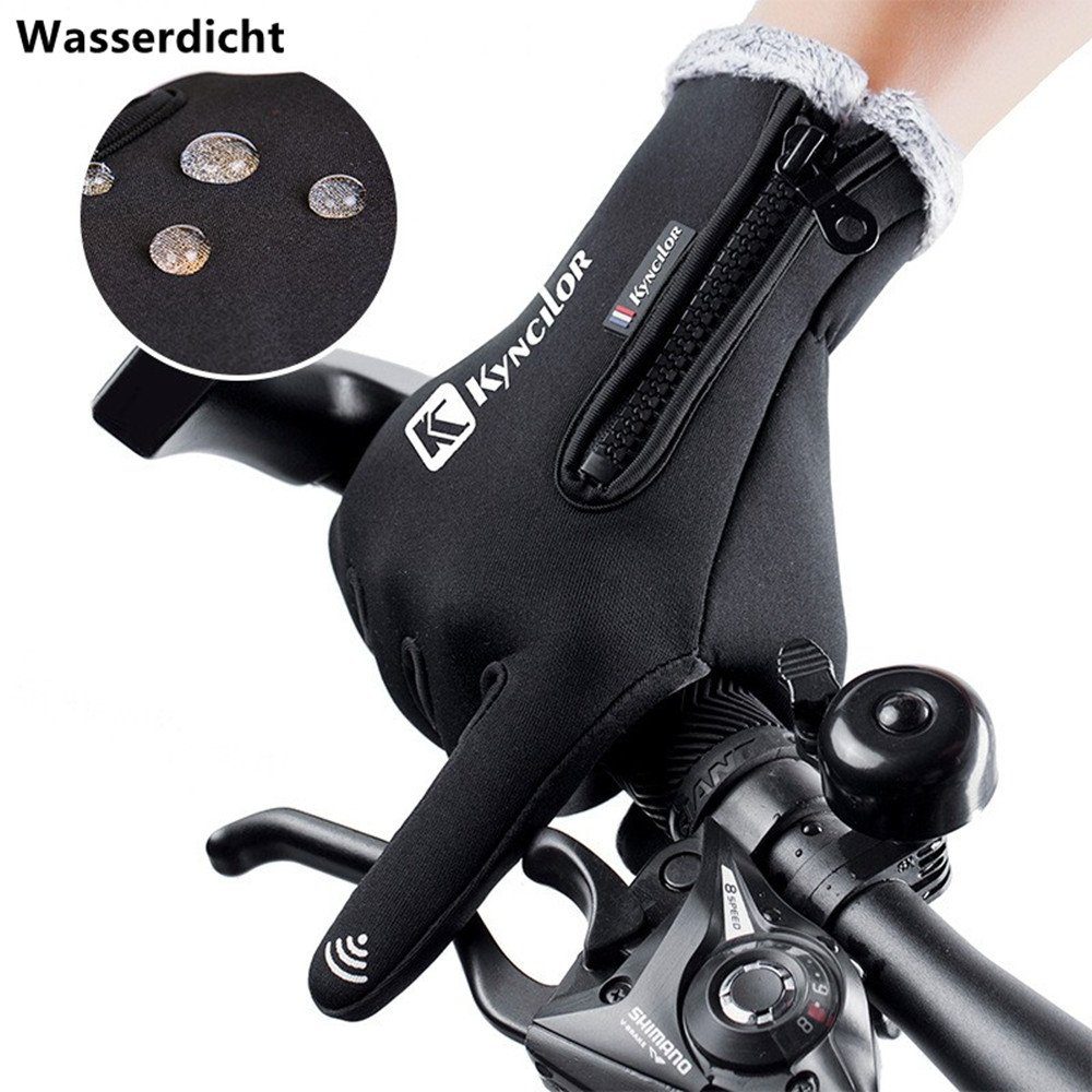 Handschuhe Wandern Warme Sporthandschuhe für Touchscreen Gloves XDeer Laufen Fahrrad Grau2 Gloves Radfahren Fahrradhandschuhe rutschfeste Winddichte Trekking