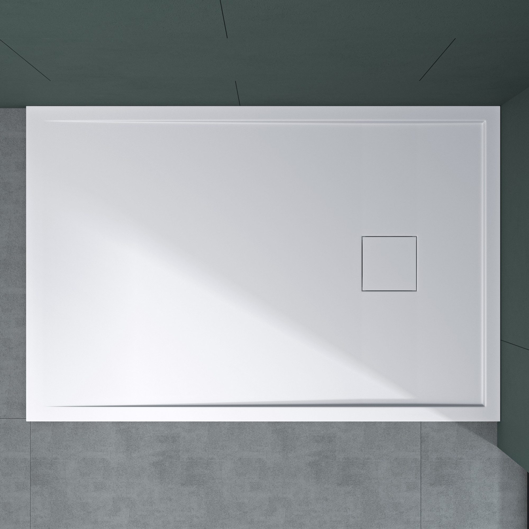 Mai & Mai Duschwanne Duschtasse aus Mineralguss Superflach Anti-Rutsch Geom günstig online kaufen