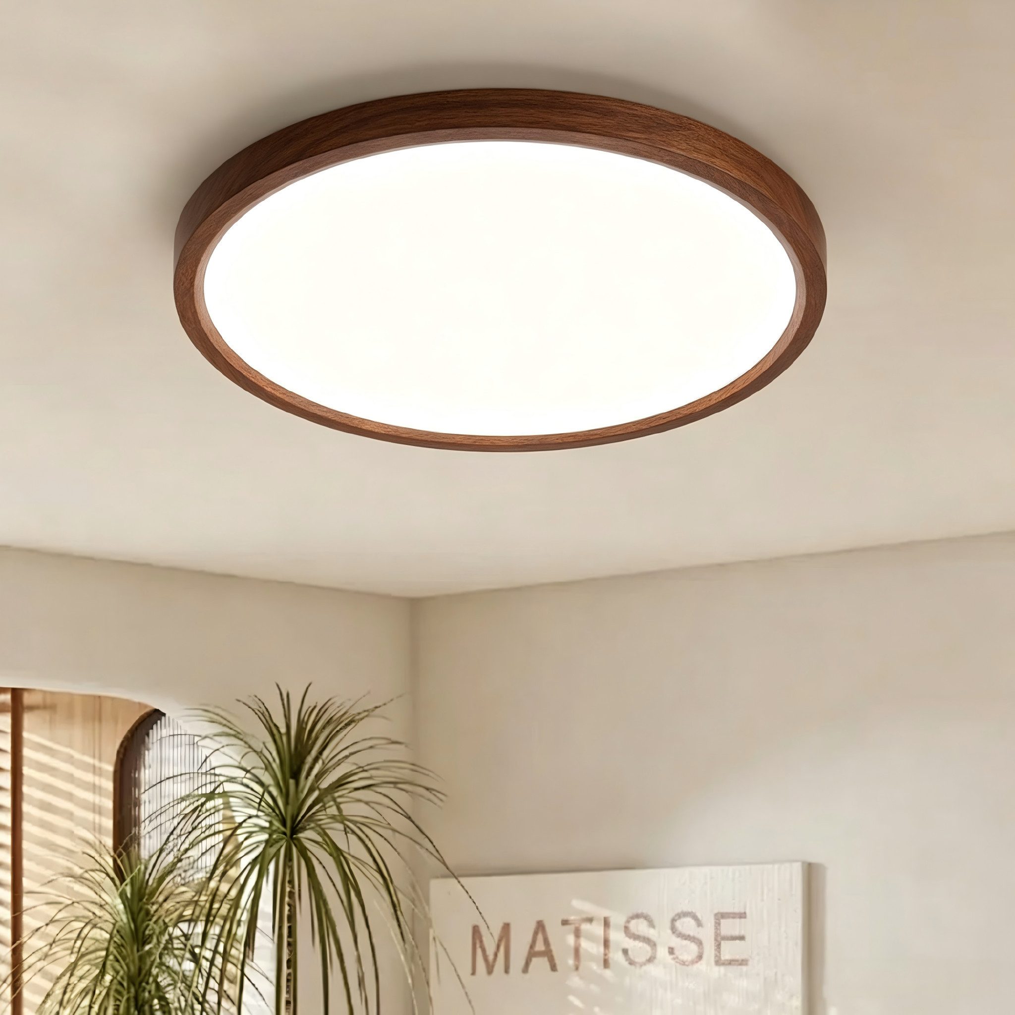 JDONG LED Deckenleuchte Flach Rund Ø23CM/30CM/40CM/50CM/60CM Deckenlampe, Rund Flach, 4000K Neutralweiß, Lamp für Wohnzimmer Schlafzimmer Küche Balkon Büro Flur