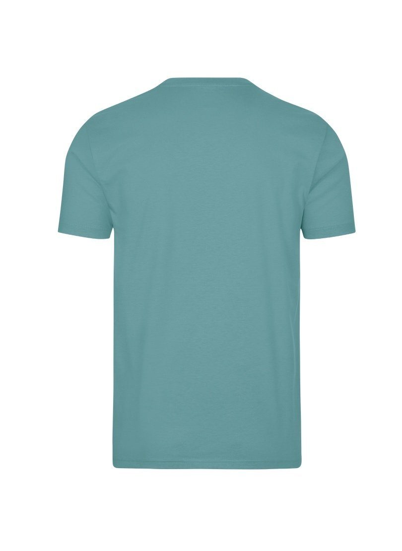 Trigema T-Shirt TRIGEMA T-Shirt DELUXE Baumwolle seegras