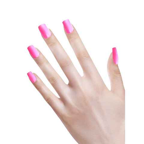 Widdmann Kunstfingernägel Ombre Fingernägel neonpink, Ein Satz künstliche Fingernägel zum Aufkleben