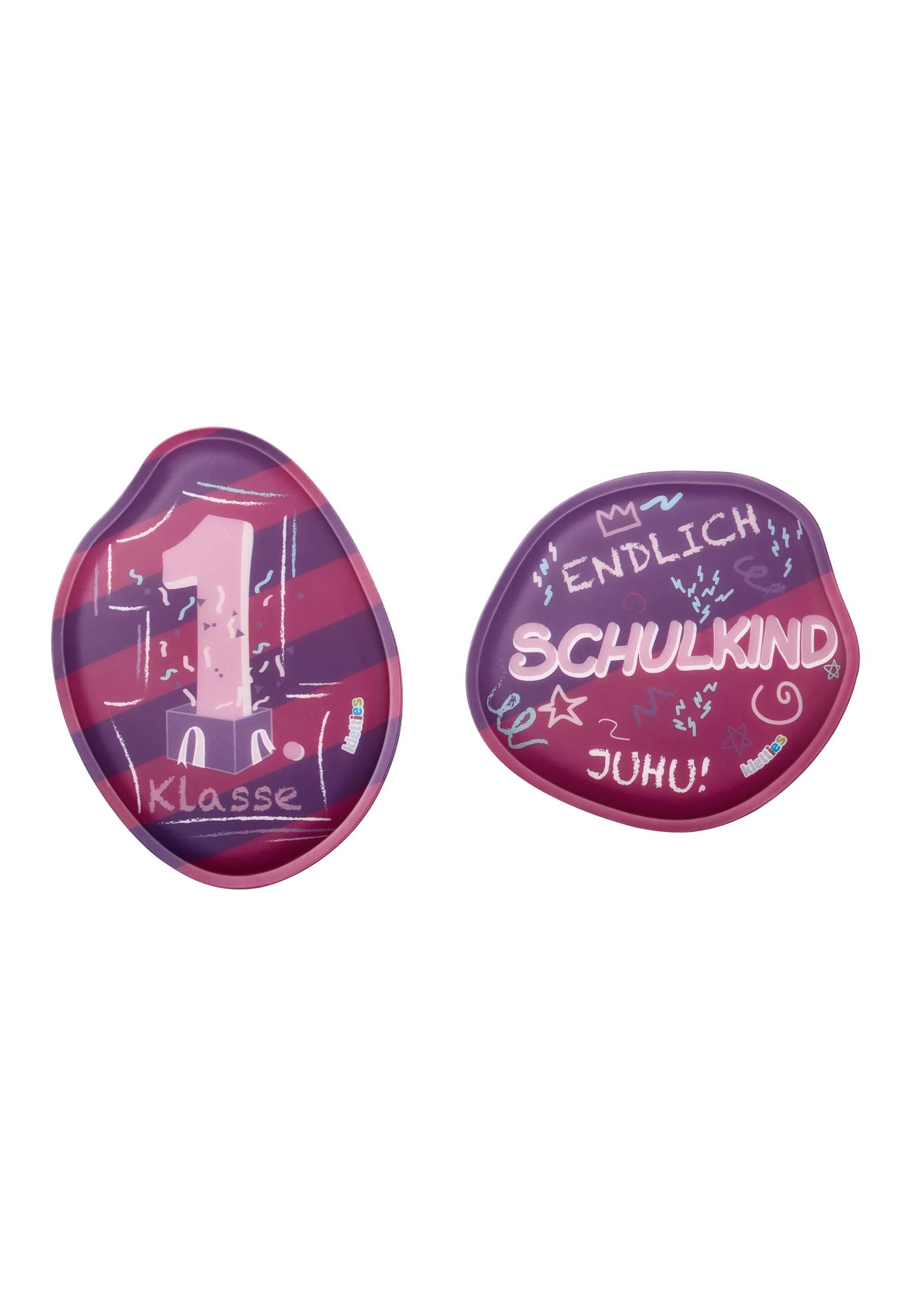 ergobag Schulranzen Klettie Set (5-tlg), zum Individualisieren und Sammeln