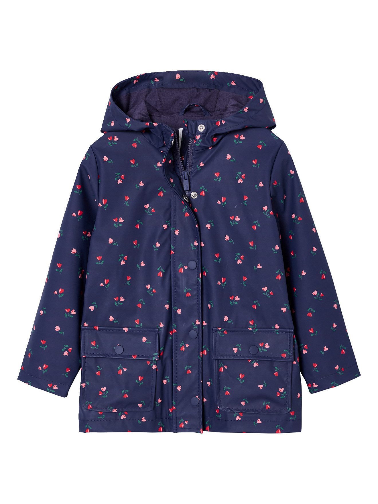vertbaudet Regenjacke Mädchen Regenjacke mit Kapuze und Print