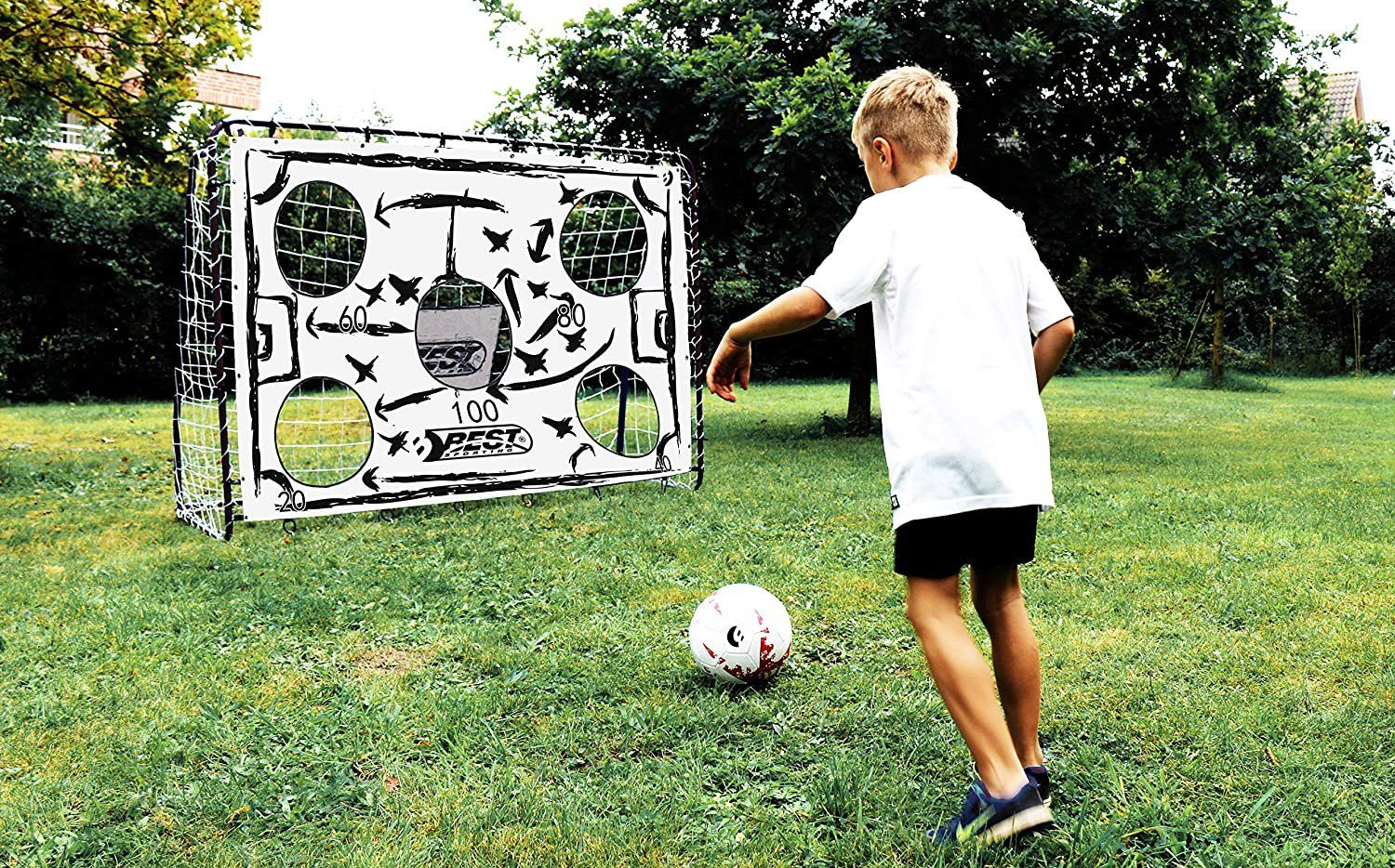 Best Sporting Fußballtor TAKTIK, BxLxH: 76x213x152 cm, mit Torwand