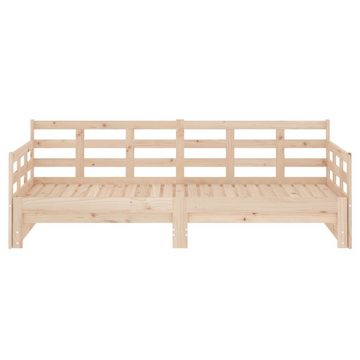 vidaXL Bett Tagesbett Ausziehbar Massivholz Kiefer 2x(80x200) cm