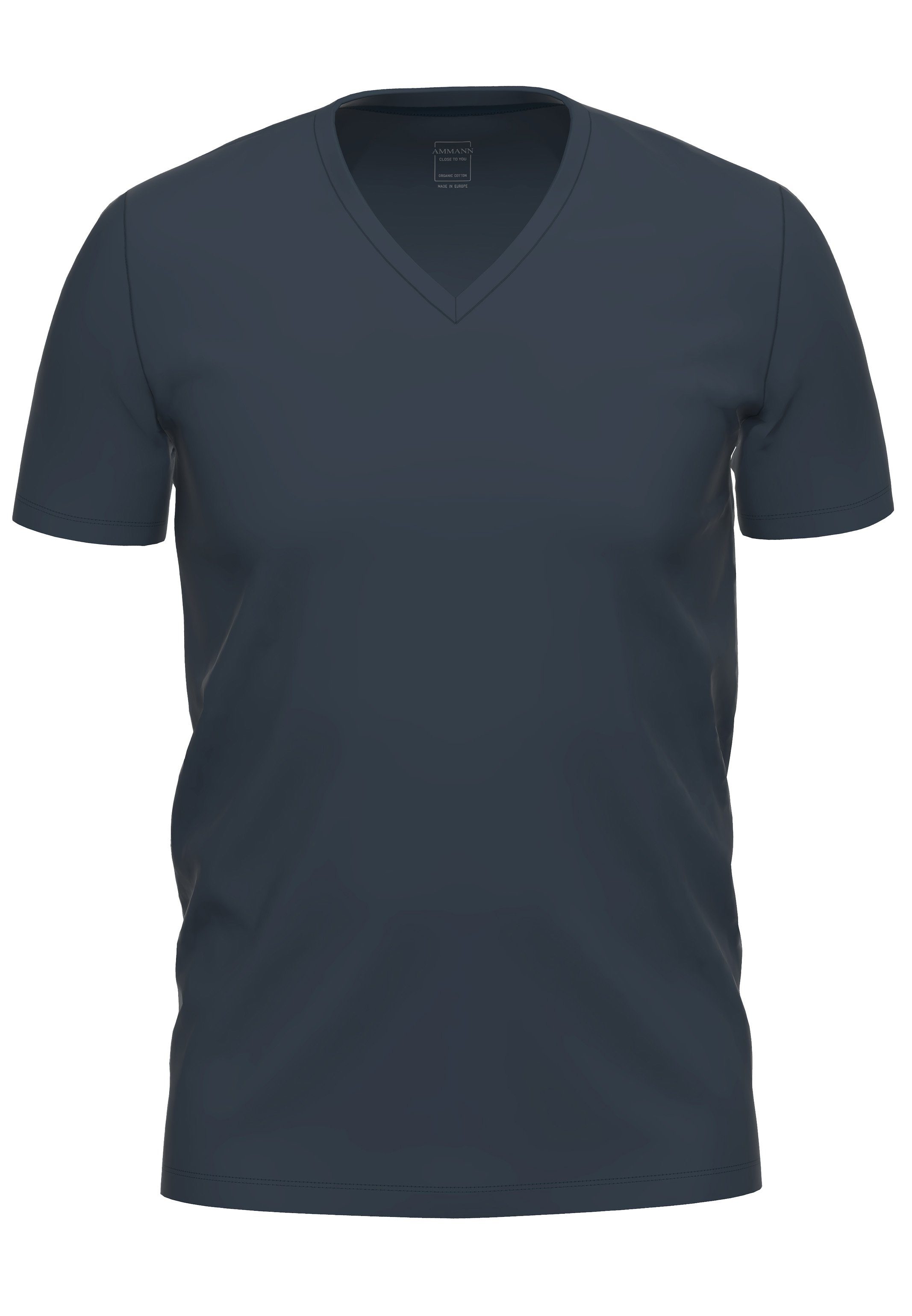 Ammann Unterhemd Close to you (1-St) Unterhemd / Shirt Kurzarm - Baumwolle - Atmungsaktiv Nightblue