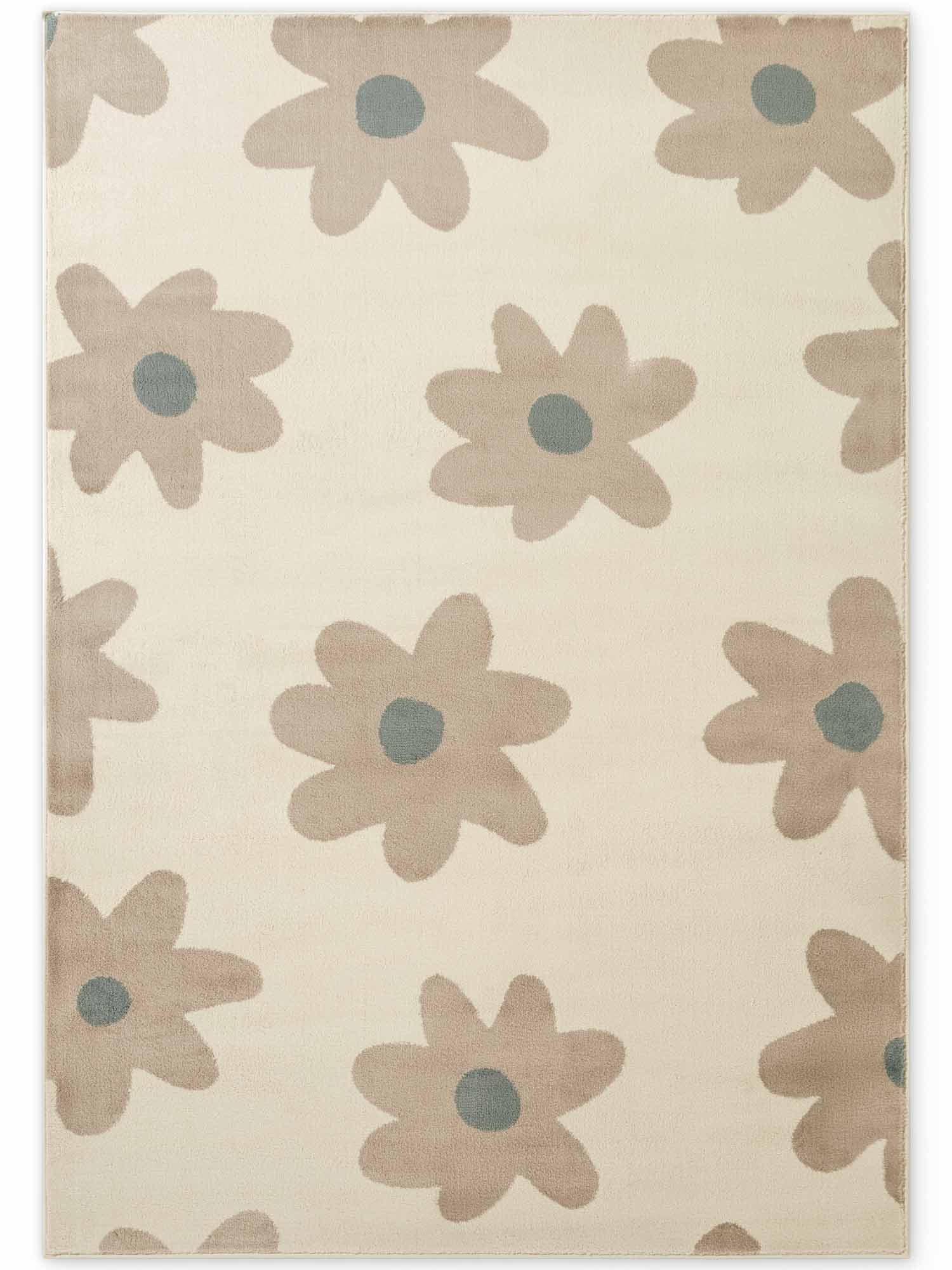 HANSE Home Kinderteppich Bloomy, rechteckig, Höhe: 10 mm, Pflegeleicht, Weich, Kinderzimmer, Spielteppich, Spielunterlage