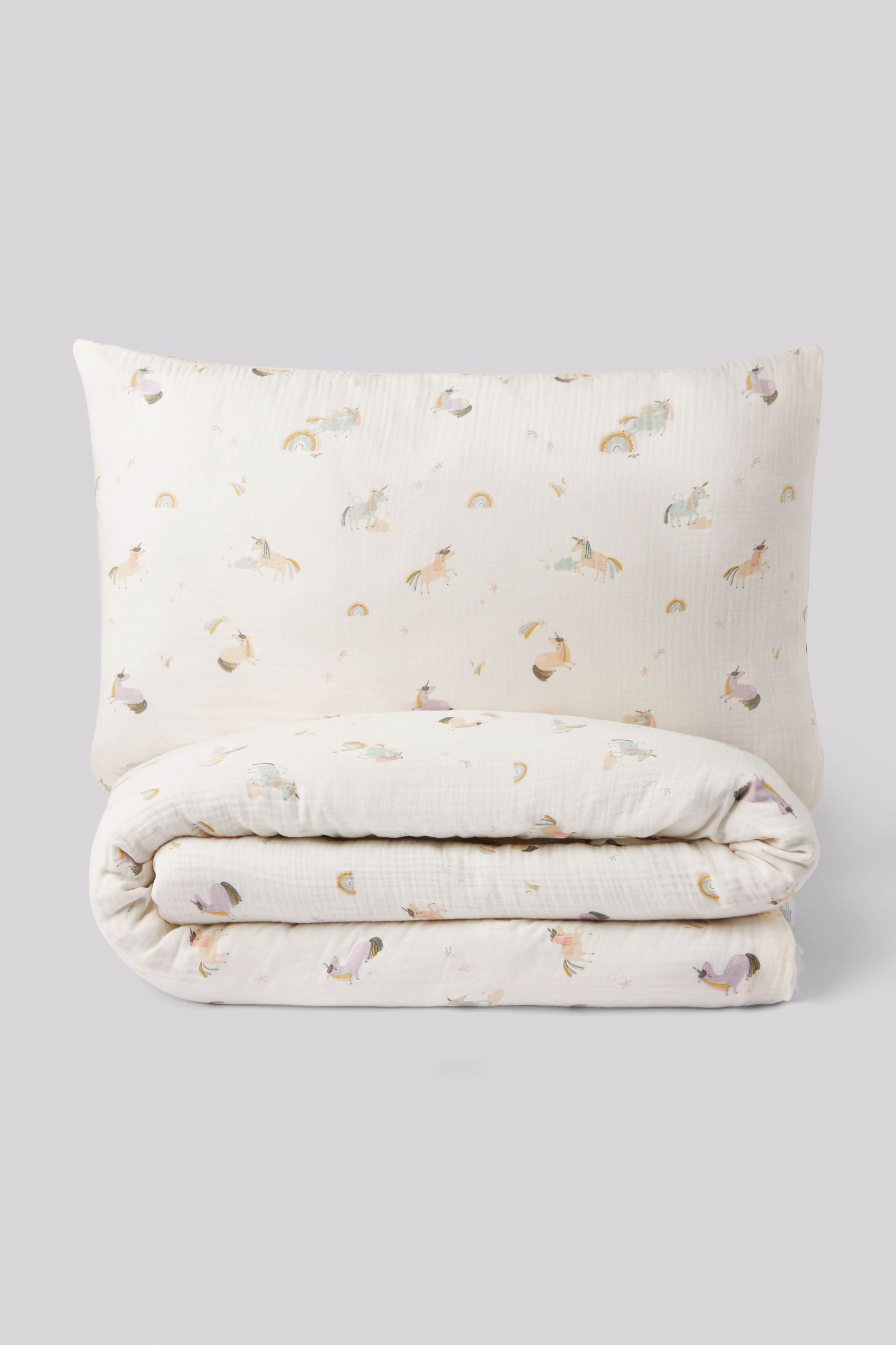 Next Bett-Set Bettgarnitur aus Baumwoll-Musseline, Knitteroptik, Bezug: Baumwolle