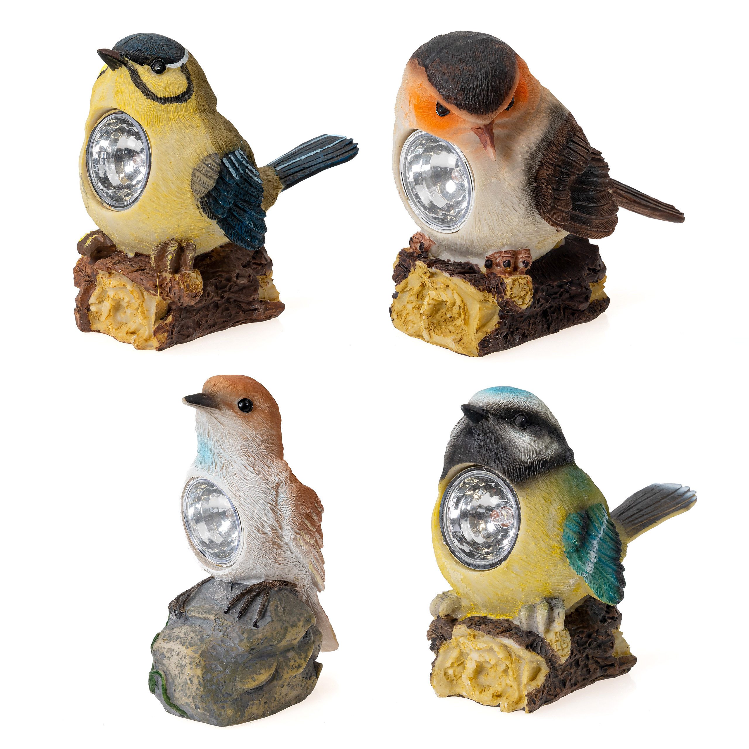 IC Gardenworld LED-Dekofigur Solar LED Deko Vogel-Figur aus Kunststein mit günstig online kaufen