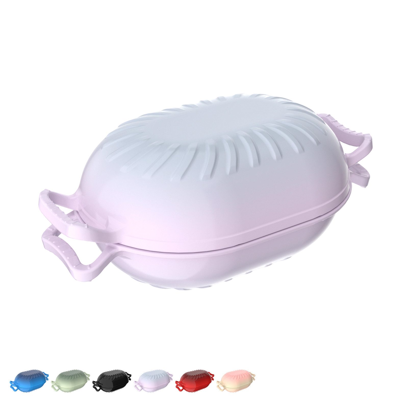 LALAHO Bratentopf Gusseiserner Topf (4,7/7,1 l), oval/bonbonförmig, Mit Handschuhen, hitzebeständiger Matte