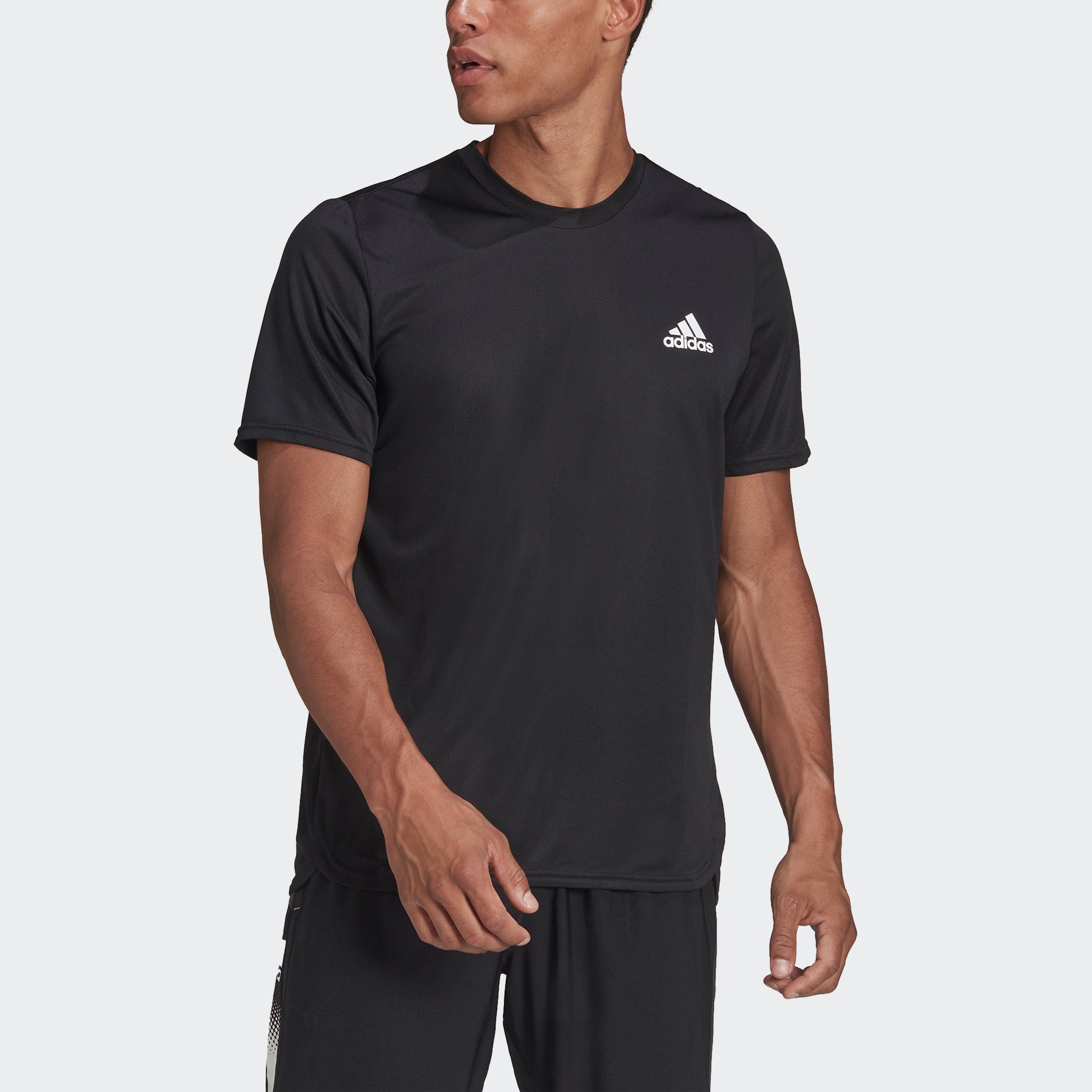 adidas Black FOR AEROREADY MOVEMENT Performance DESIGNED T-Shirt