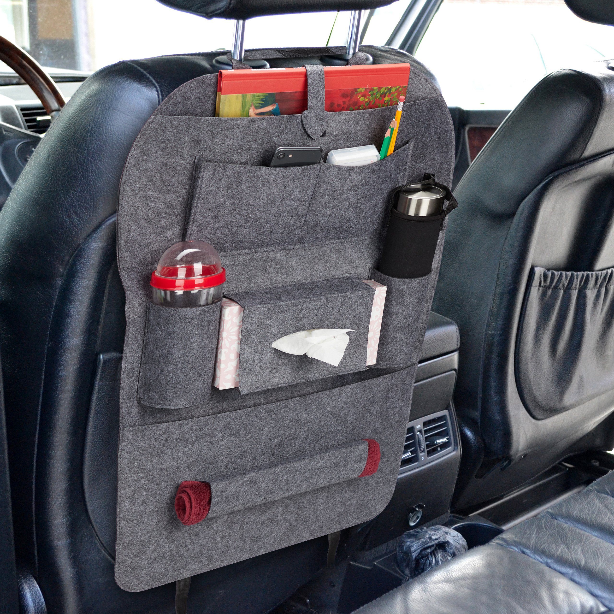 Auto Innenraum Kofferraum Abdeckung Pad PU Leder Klettverschluss