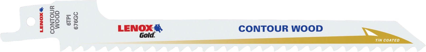 Lenox Säbelsägeblatt 21060656GR, für Holz 152x19x1,3mm, 5 Stück | Säbelsägeblätter