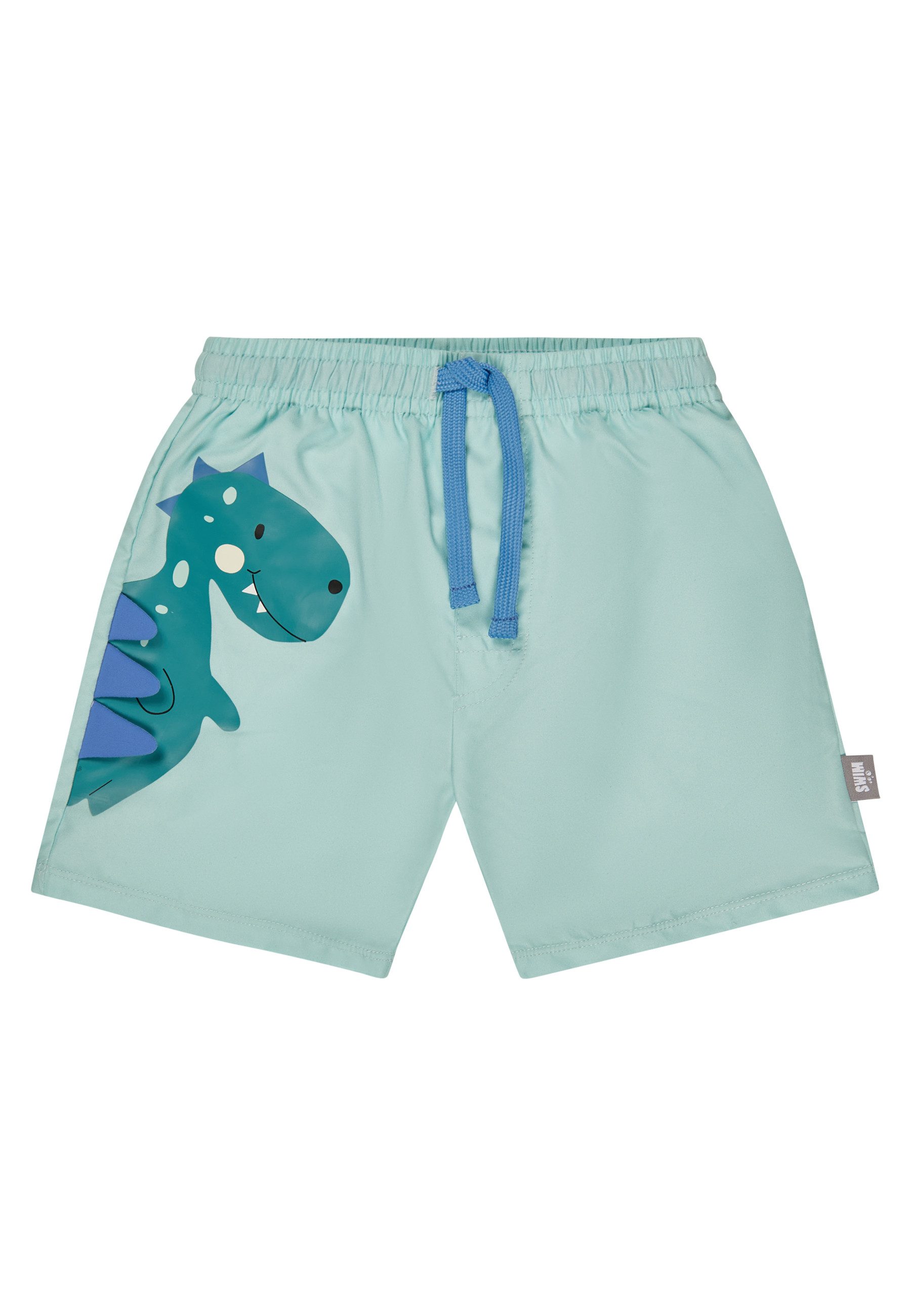 Sterntaler® Badehose 50+ Badeshorts Dino (1-St) Badeshorts knielang mit 3D-Dino & Kordel, Windeleinsatz bis 86/92