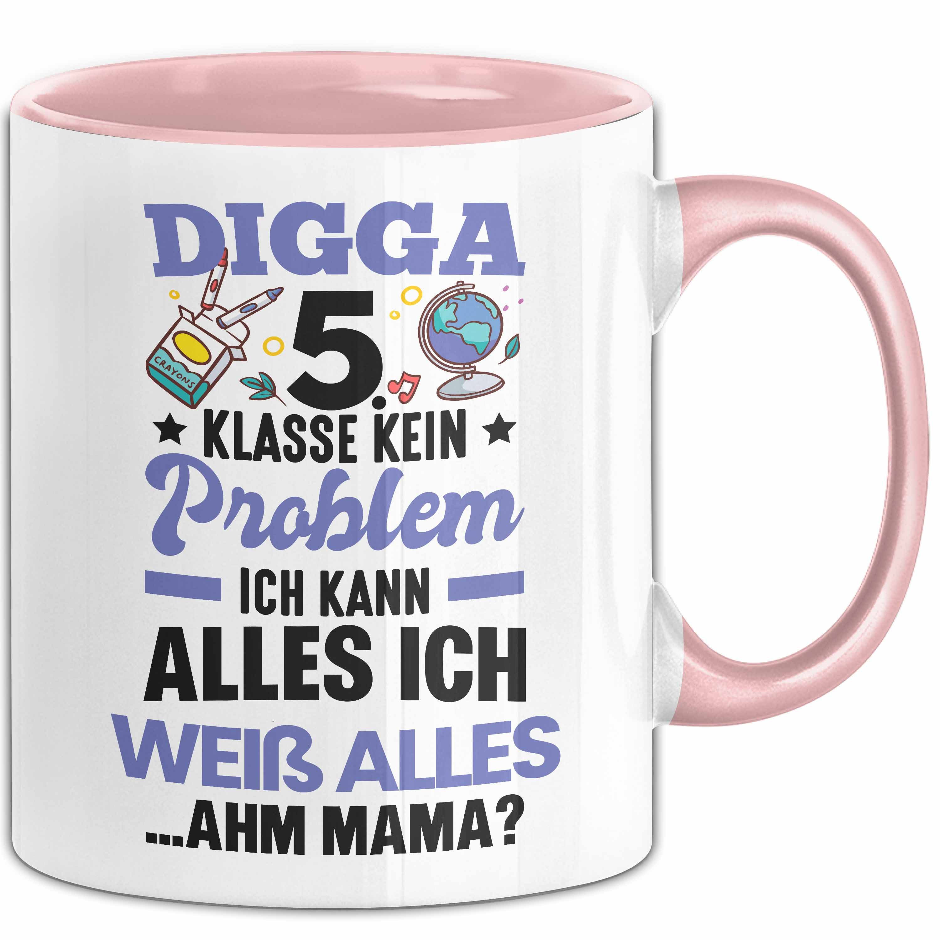 Trendation Tasse 5. Klasse Geschenk Digga 5 Klasse Kein Problem Ich Kann Alles Ich Weiß