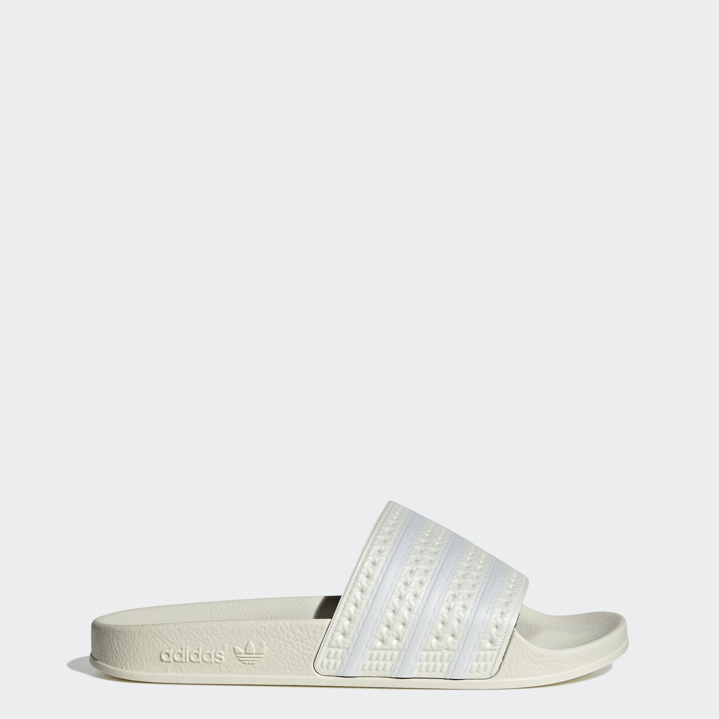 adidas Originals ADILETTE White White Off / Off Badesandale Cloud White 