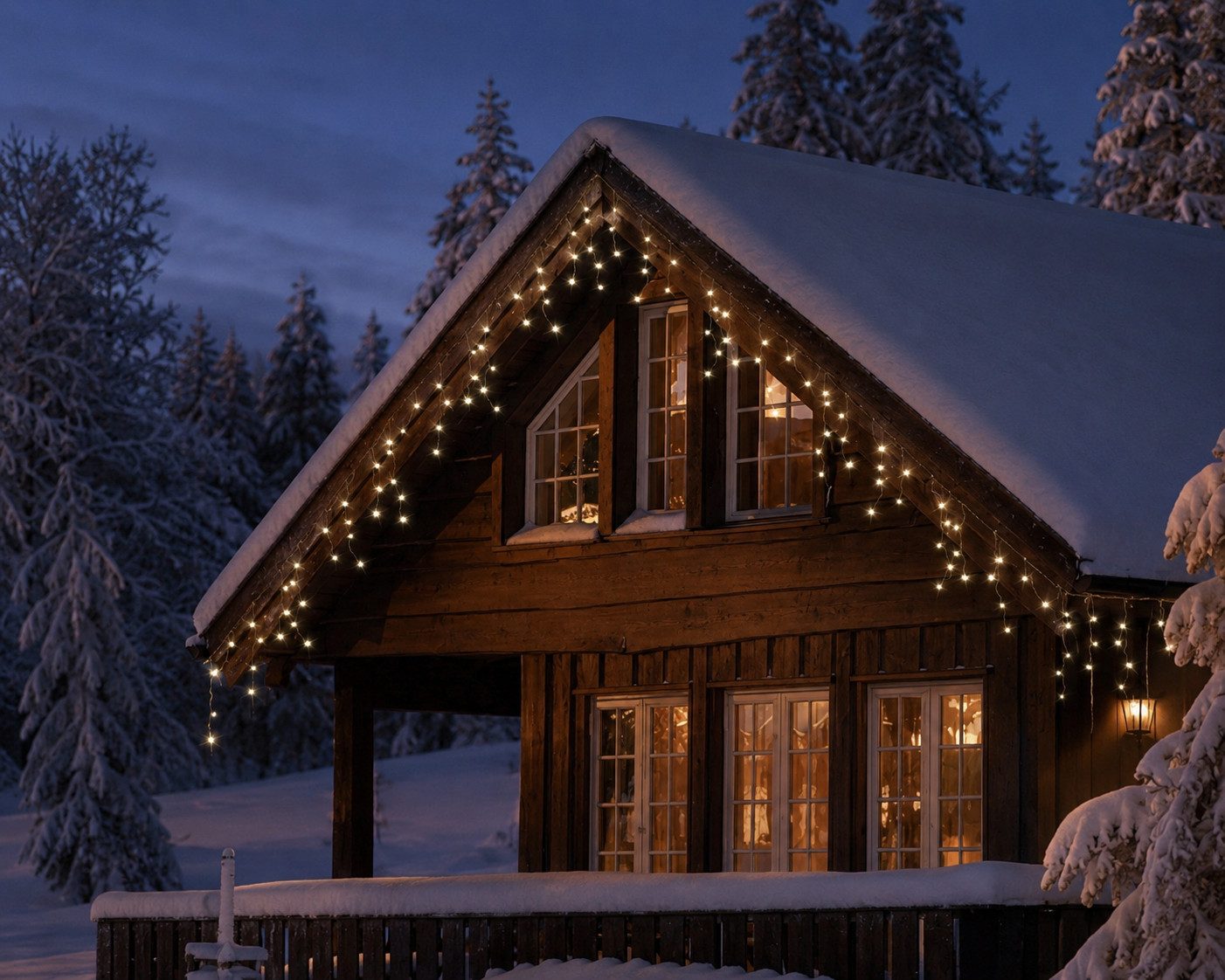 Lumineo LED-Lichterkette Lumineo Lichtervorhang ICICLE TWINKLE 490 LED 20 m warm weiß, schwarz, 8 Twinkle-Effekte, 8h-Timer, Indoor/Outdoor, + 5 m Zuleitung