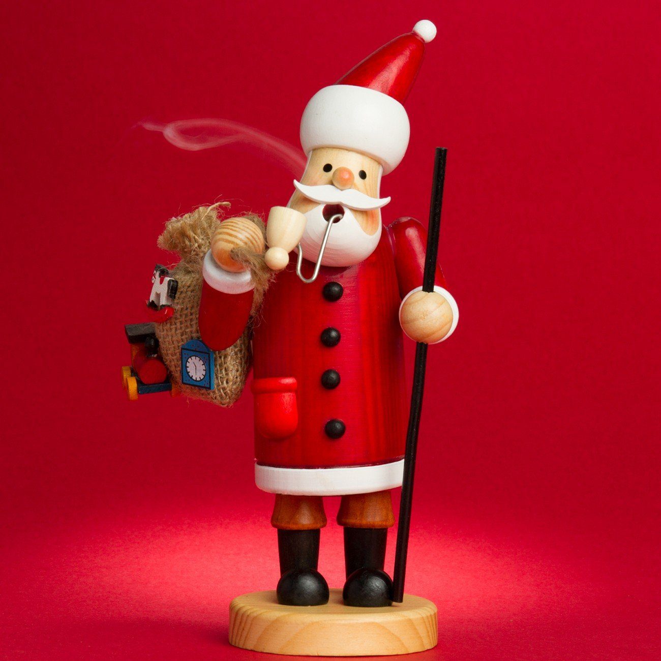 Weihnachtsfigur aus Motive RM-A Weihnachtsmann 3 Holz rot Räuchermännchen SIKORA verschiedene - Größen A01