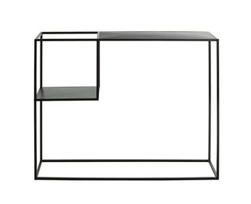 HAKU Beistelltisch HAKU Möbel Konsole (BHT 100x80x30 cm) BHT 100x80x30 cm schwarz