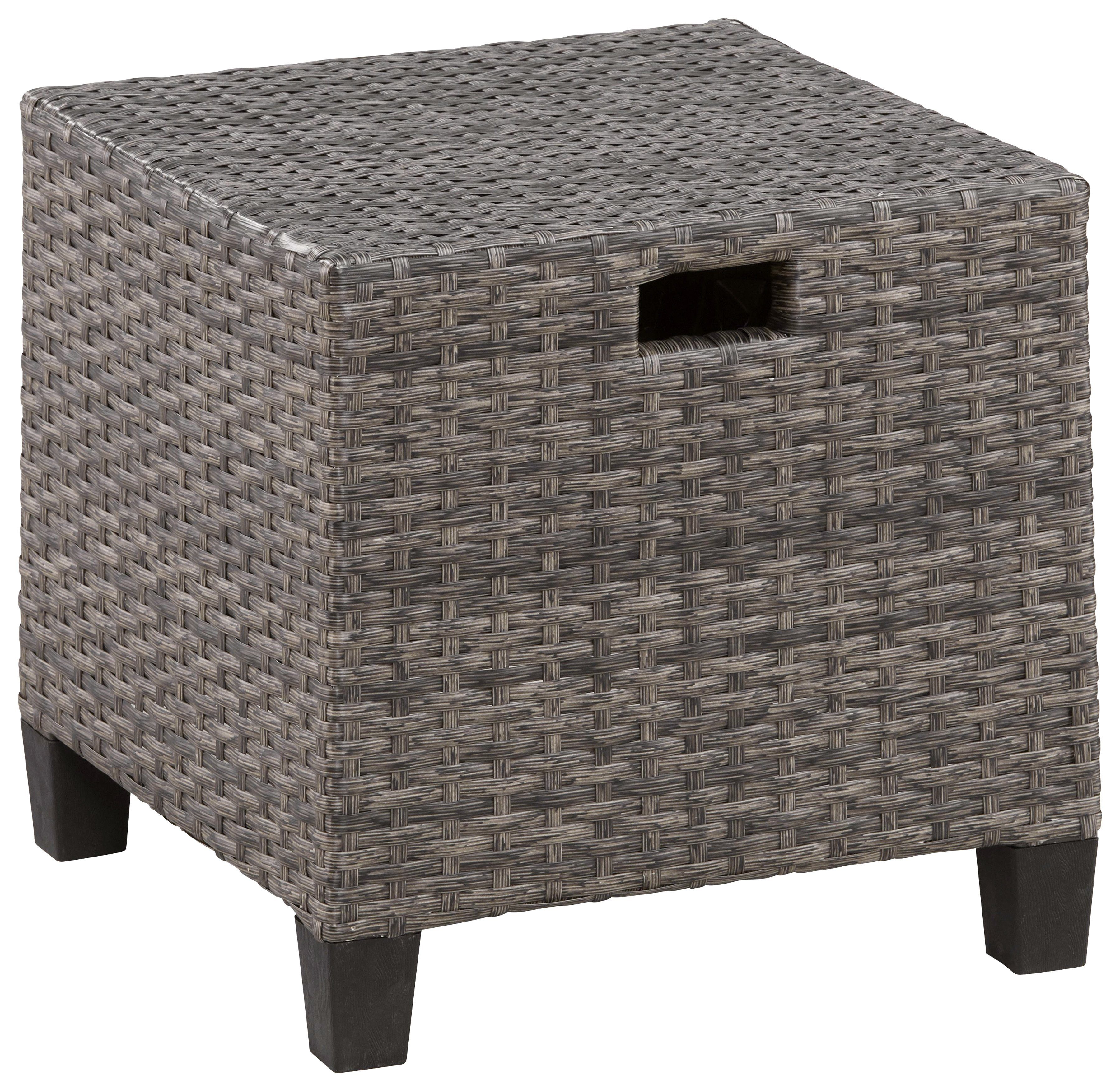 KONIFERA Gartenlounge-Set Keros Premium, (20-tlg), braun/grau anthrazit, Hocker, | Ecklounge, Tisch, 2 braun, Polyrattan Sessel, grau