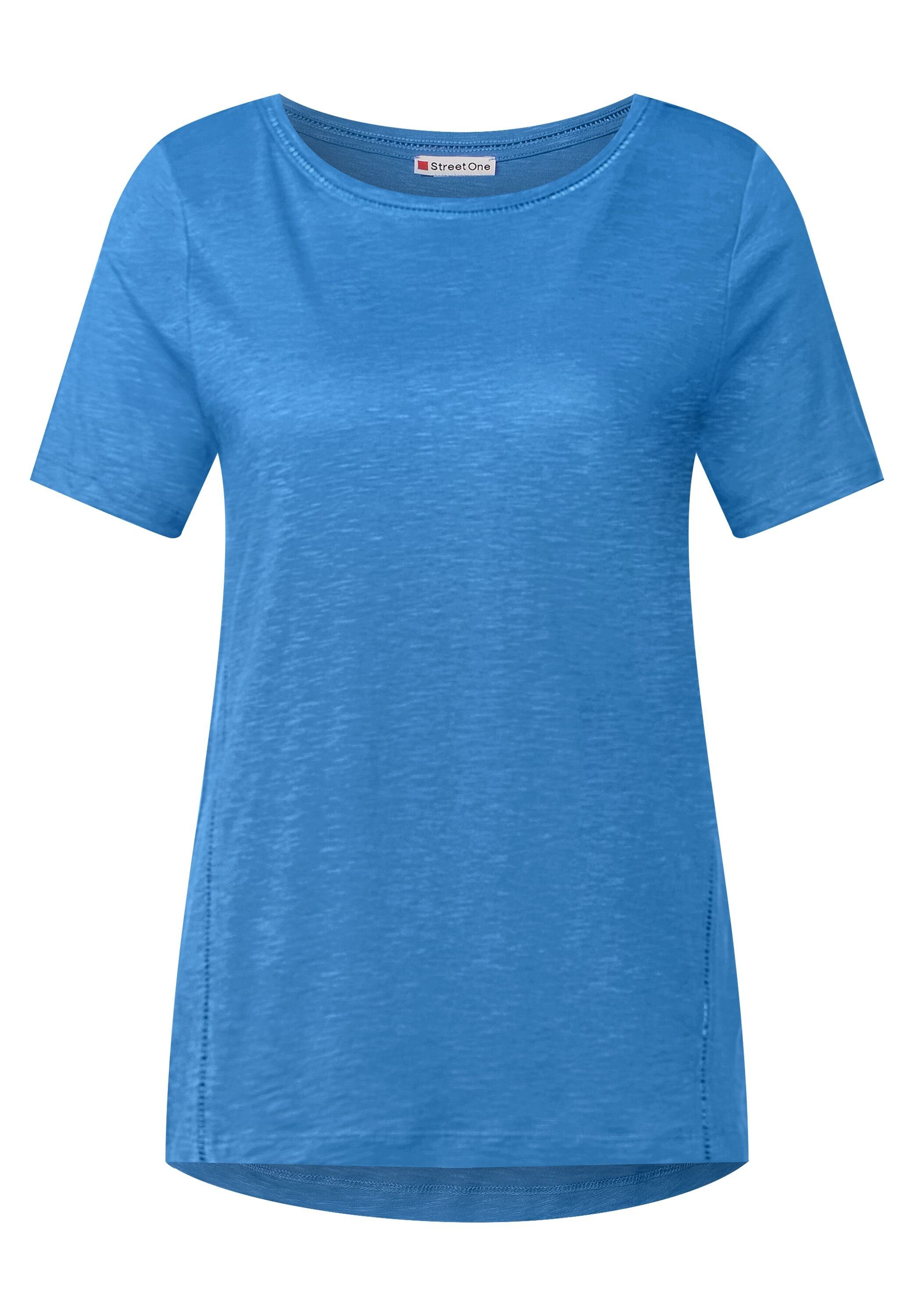 in STREET T-Shirt ONE bay blue Unifarbe