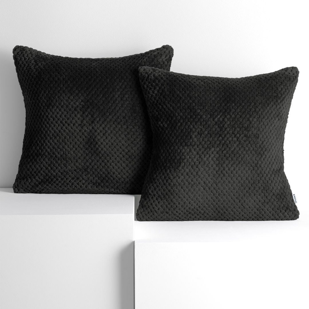AmeliaHome Kissenbezug Kissenhülle Kissenbezug Dekokissen Kuschel Weich Wohnzimmer, (2 Stück), Kuschelweich