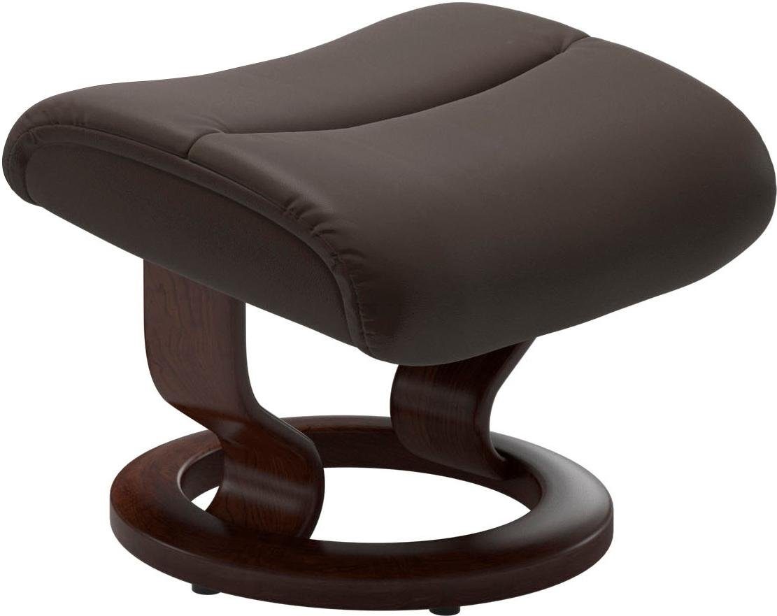 Base, mit (Set, Stressless® Hocker), M,Gestell View Relaxsessel mit Relaxsessel Braun Größe Classic