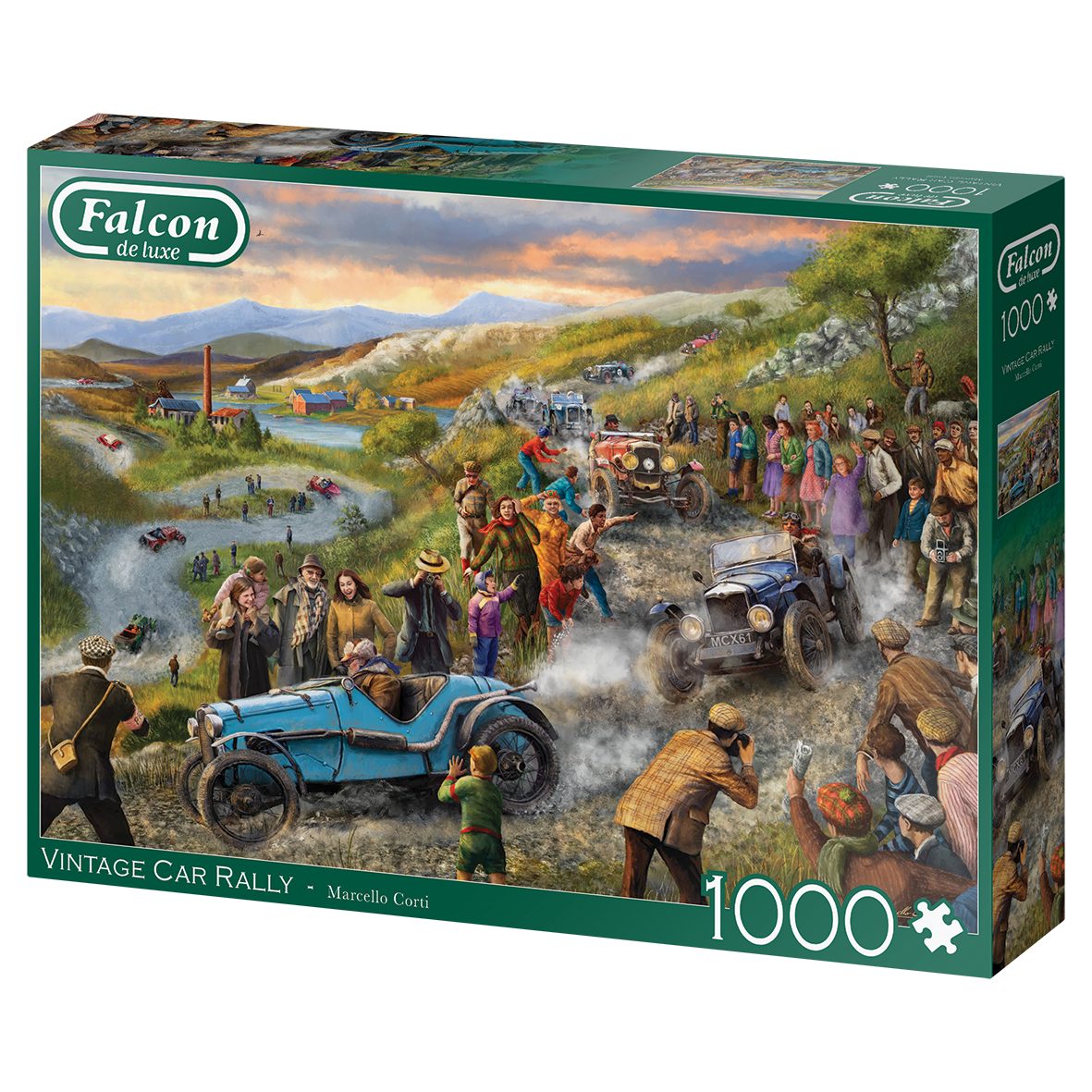 Jumbo Spiele Puzzle Marcello Corti Oldtimer-Rallye 1000 Teile Puzzle, 1000 Puzzleteile, Made in Europe